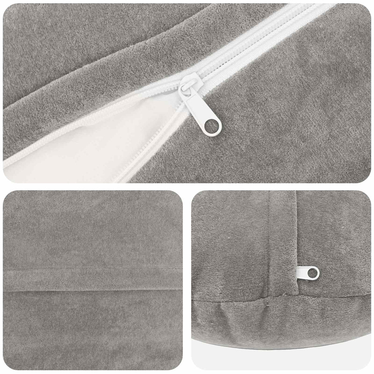 Presvlaka za jastuk 2 pcs HEERLEN Svjetlosiva Ø 60 cm