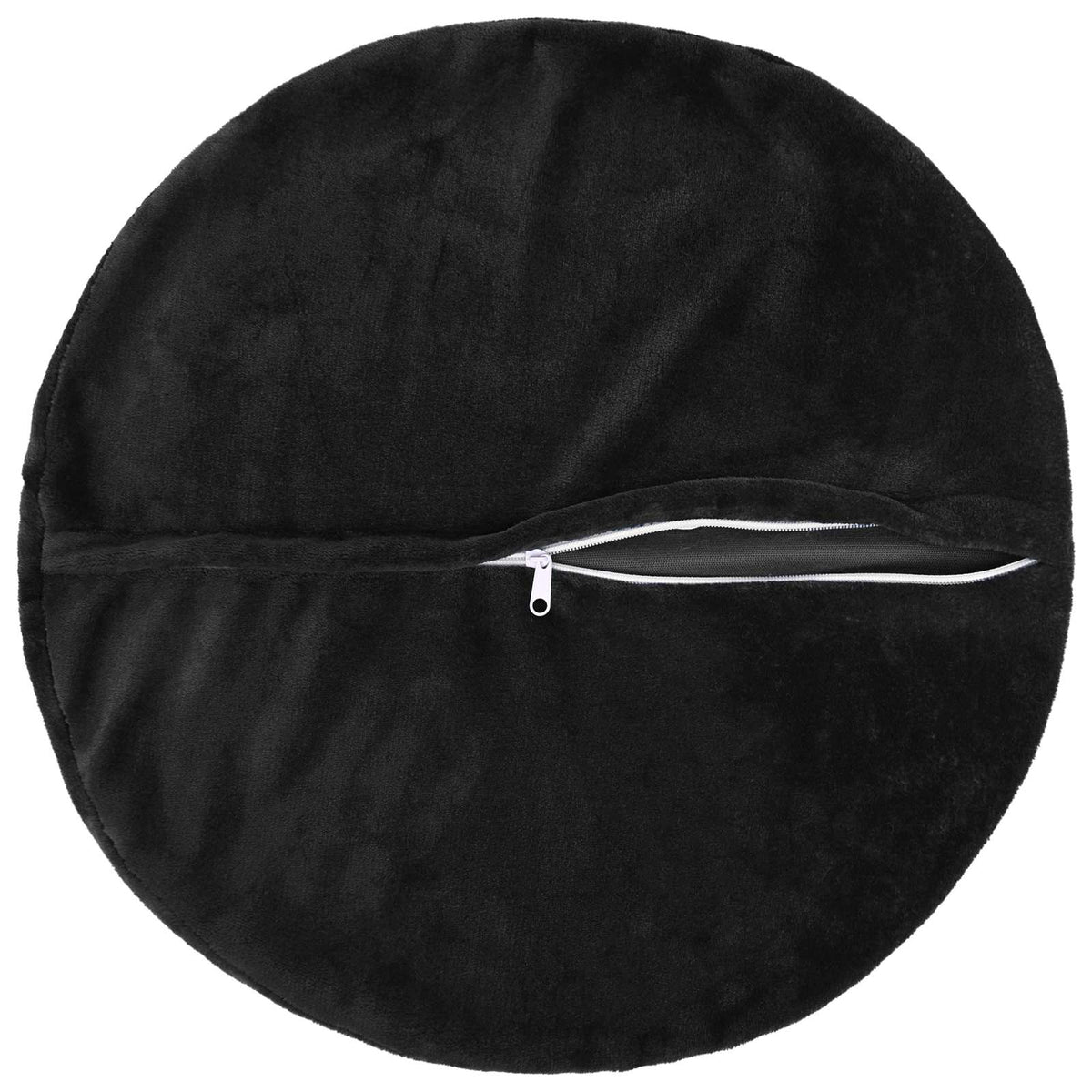 Presvlaka za jastuk 6 pcs HEERLEN Crna Ø 60 cm Flanel