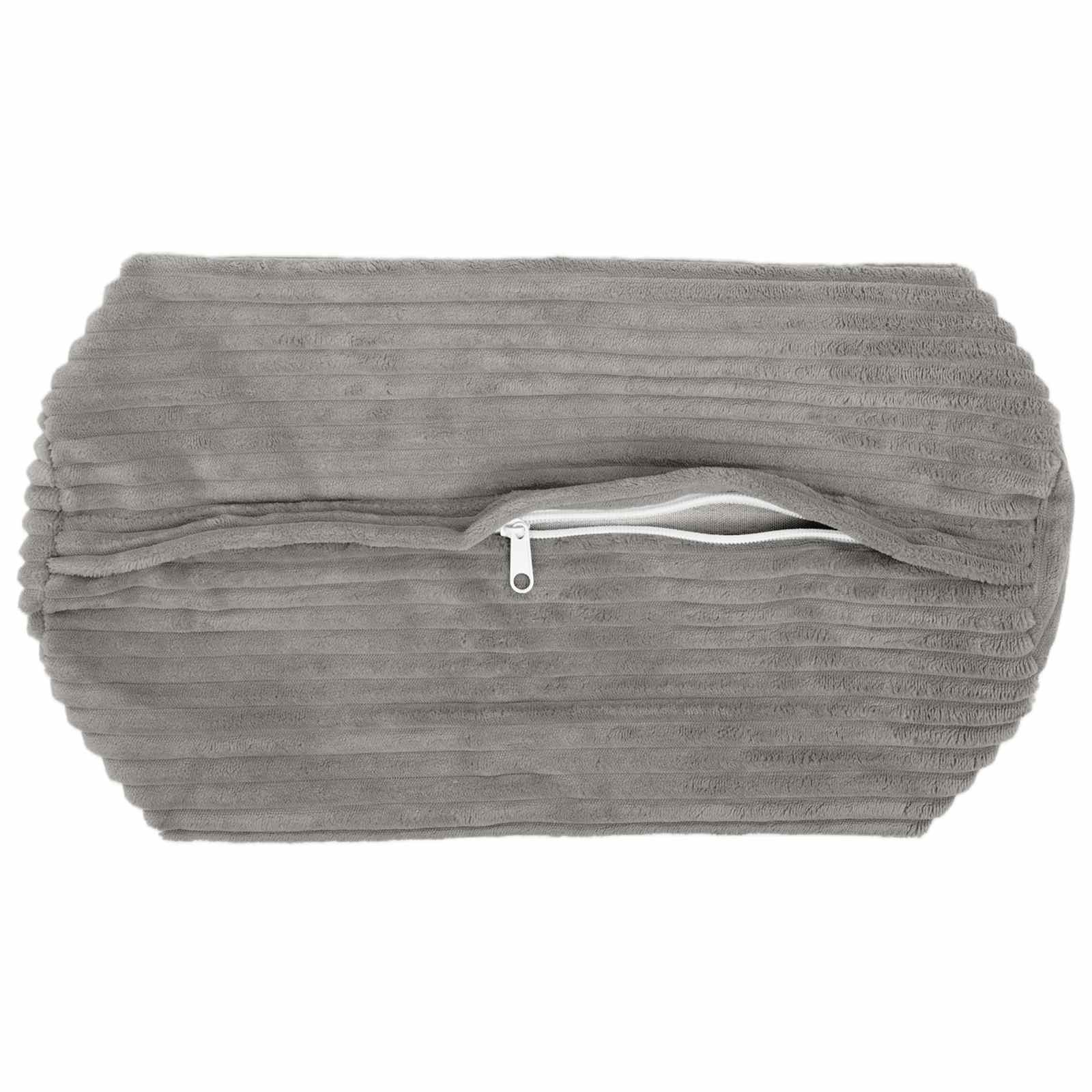 Presvlaka za jastuk 6 pcs HEERLEN Svjetlosiva Ø 15 x 40 cm Kord