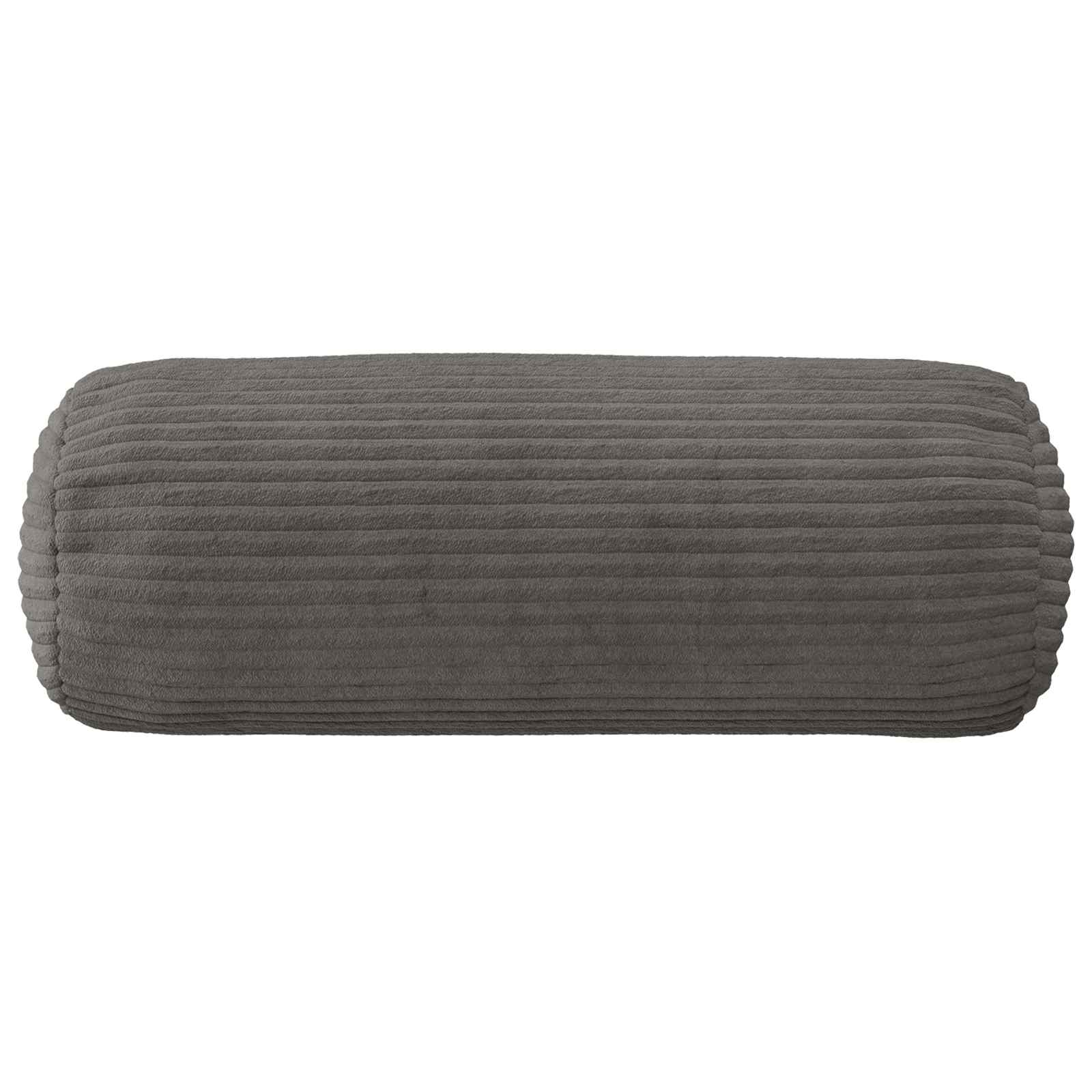 Presvlaka za jastuk 2 pcs HEERLEN Tamnosiva Ø 15 x 40 cm Kord