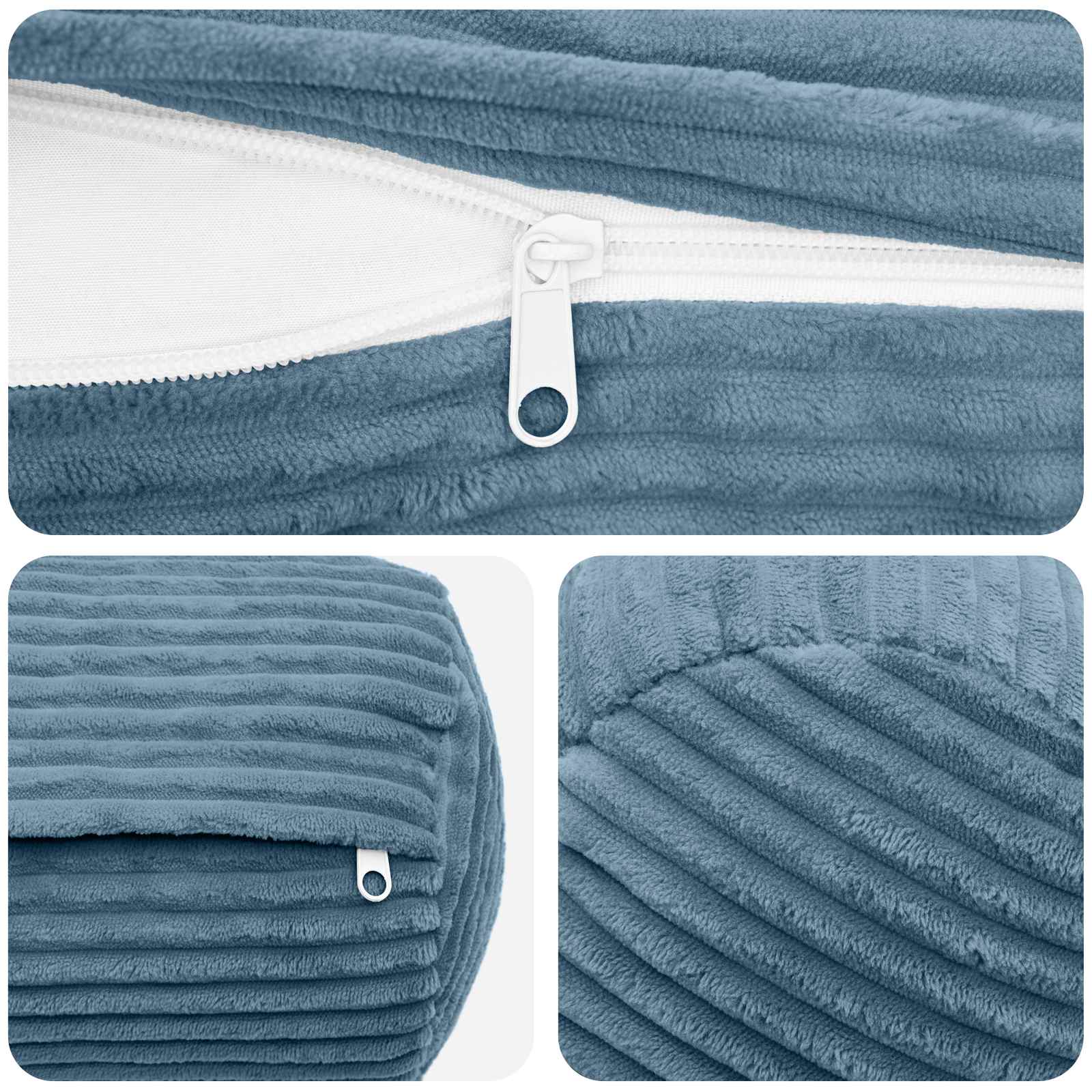 Presvlaka za jastuk 2 pcs HEERLEN Plava Ø 15 x 40 cm Kord