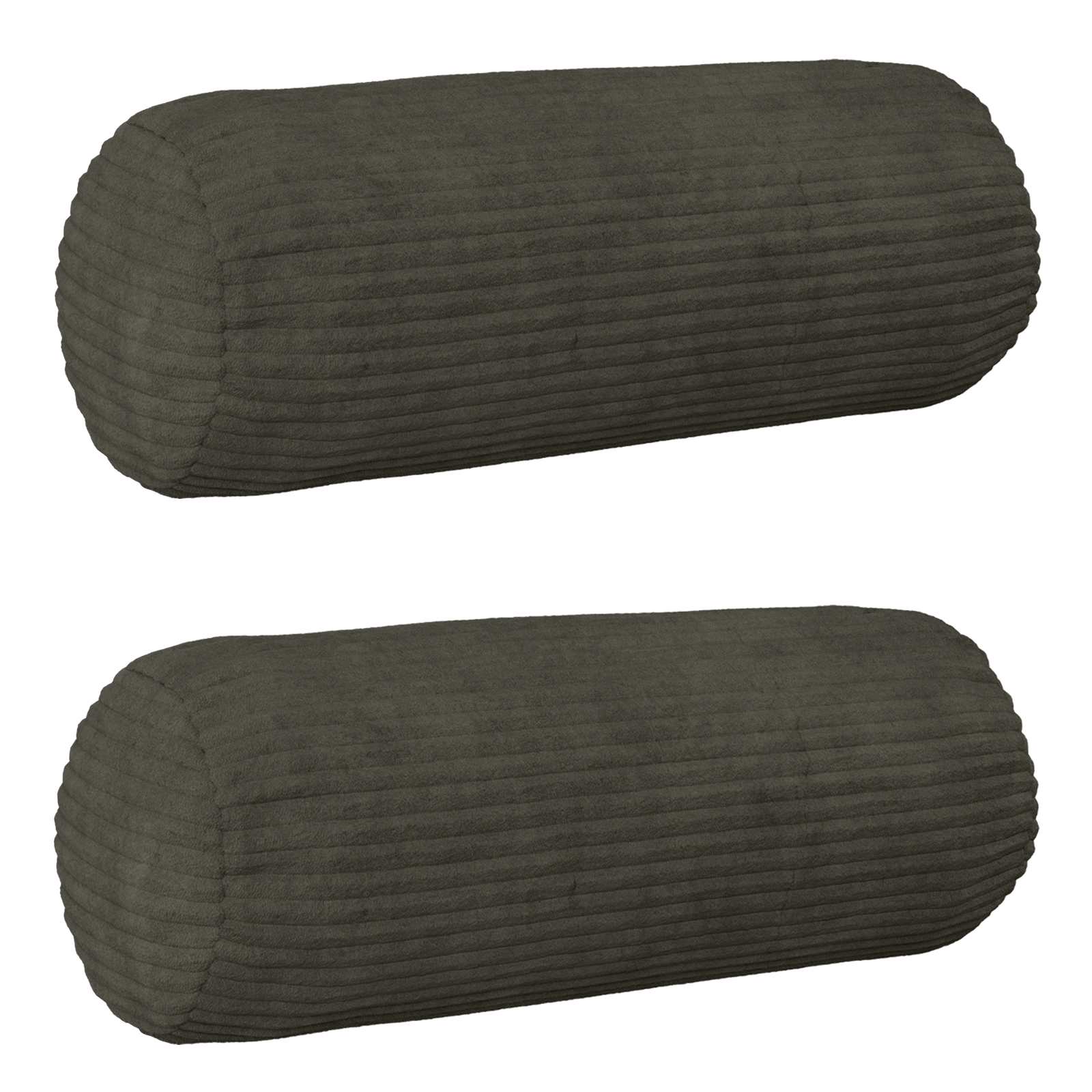Presvlaka za jastuk 2 pcs HEERLEN Antracit Ø 15 x 40 cm Kord