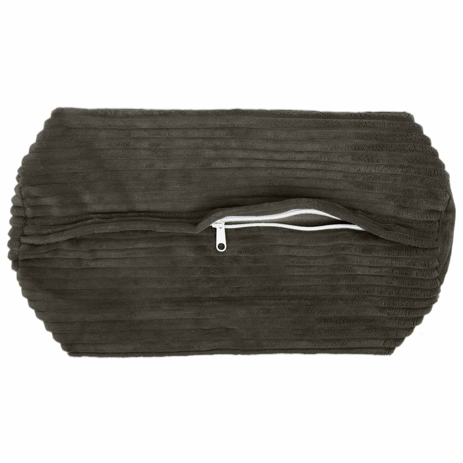 Presvlaka za jastuk 2 pcs HEERLEN Antracit Ø 15 x 40 cm Kord