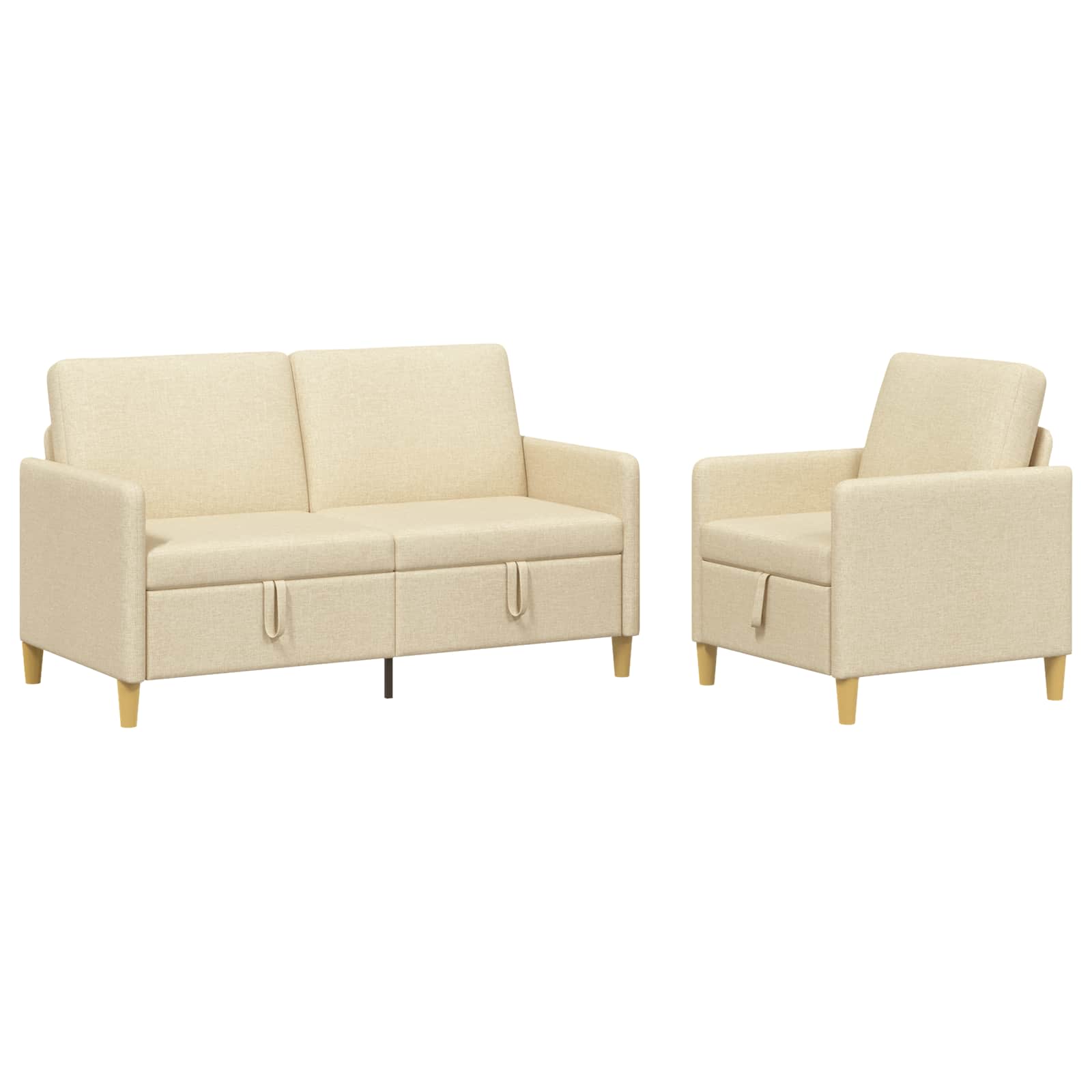 Set sofe s pohranom 2 pcs Krem Poliester