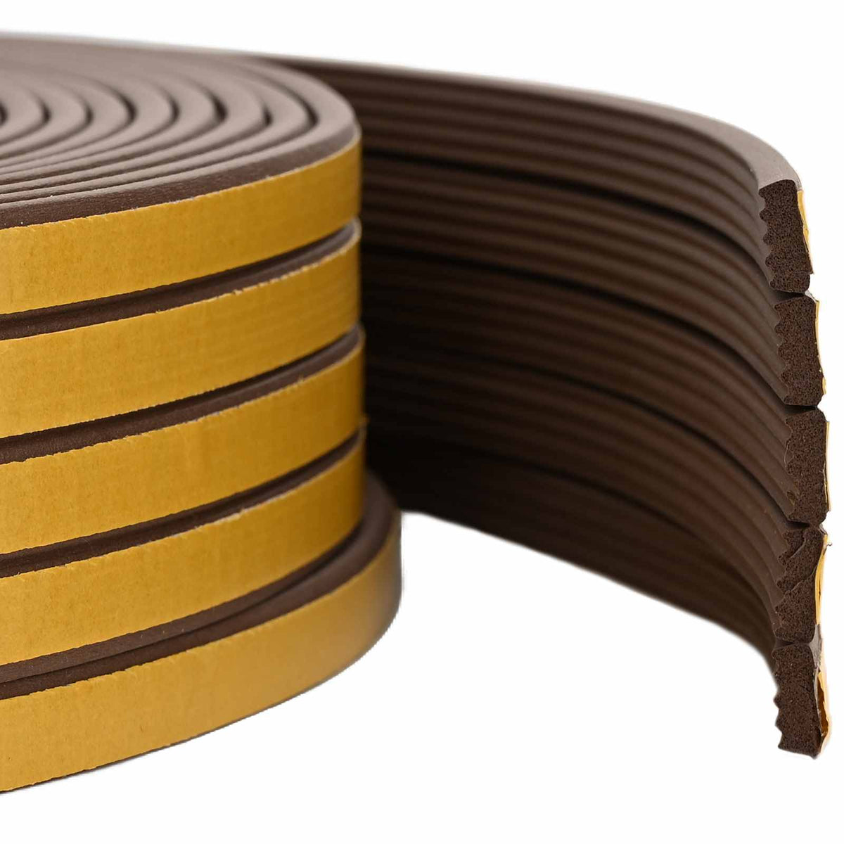 Samoljepiva brtvila za prozore Smeđa 15 x 8 mm 100 m EPDM pjena