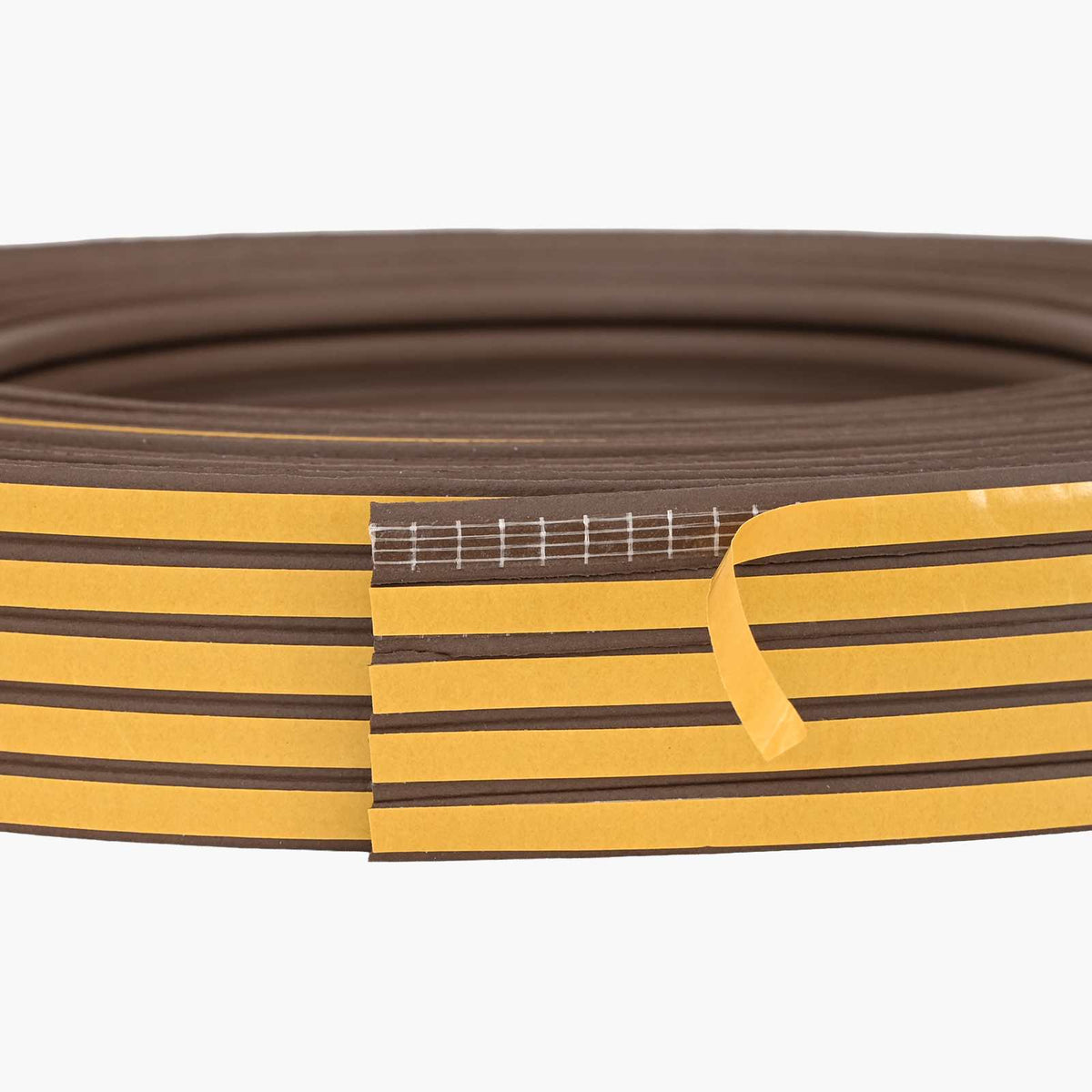 Samoljepiva brtvila za prozore Smeđa 15 x 8 mm 100 m EPDM pjena