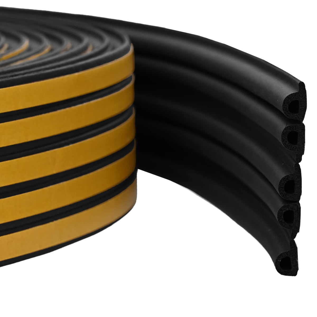 Samoljepiva brtvila za prozore Crna 9 x 6 mm 50 m EPDM pjena