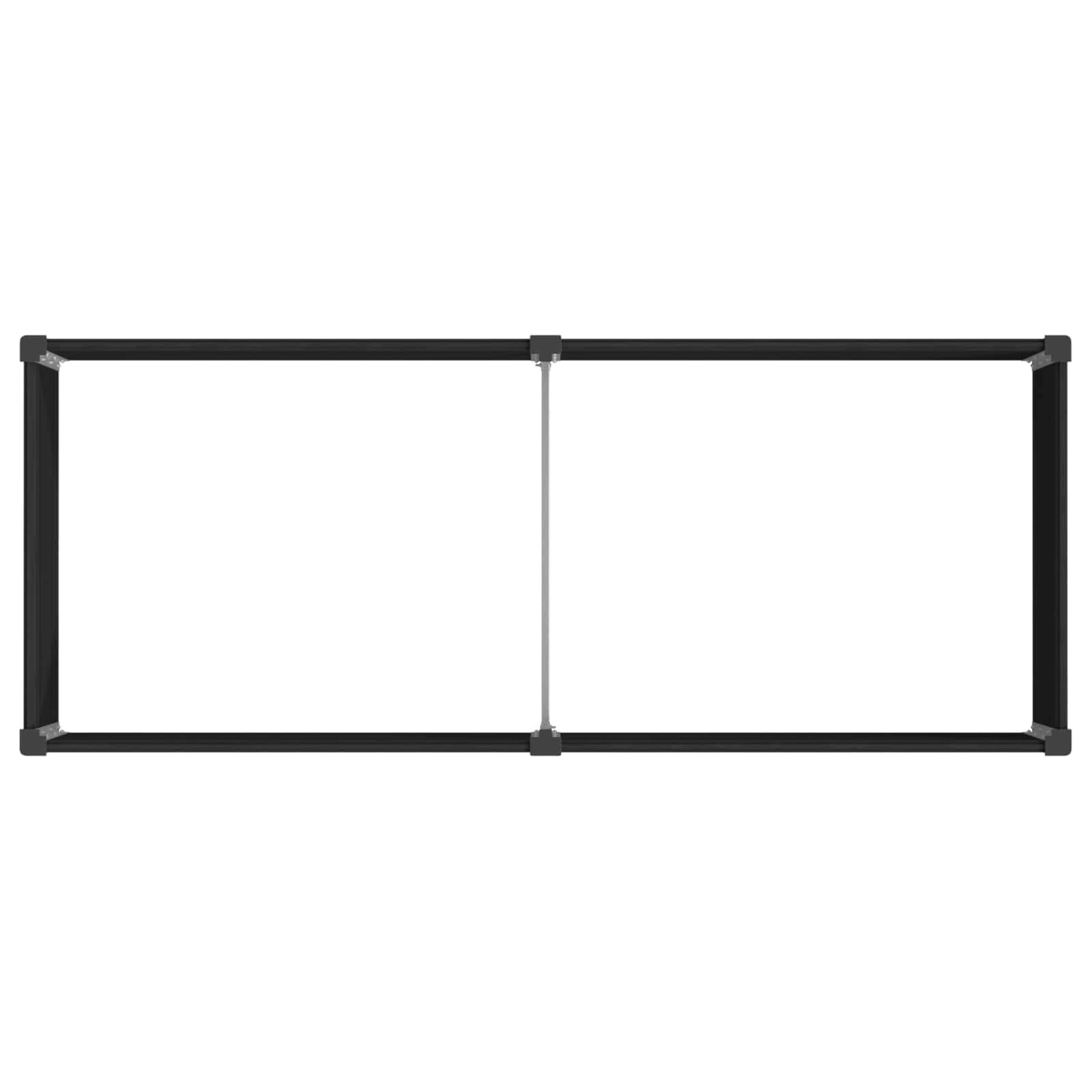 Povišena vrtna gredica Crna 250 x 100 x 91 cm