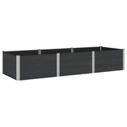 Povišena vrtna gredica Crna 300 x 100 x 54 cm