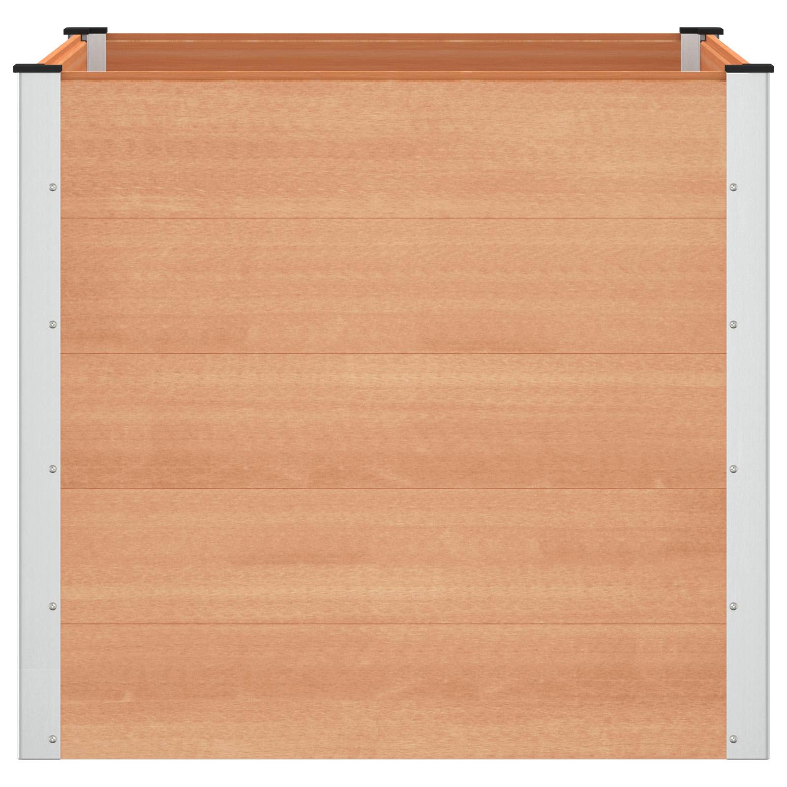 Povišena vrtna gredica Smeđa 100 x 100 x 91 cm
