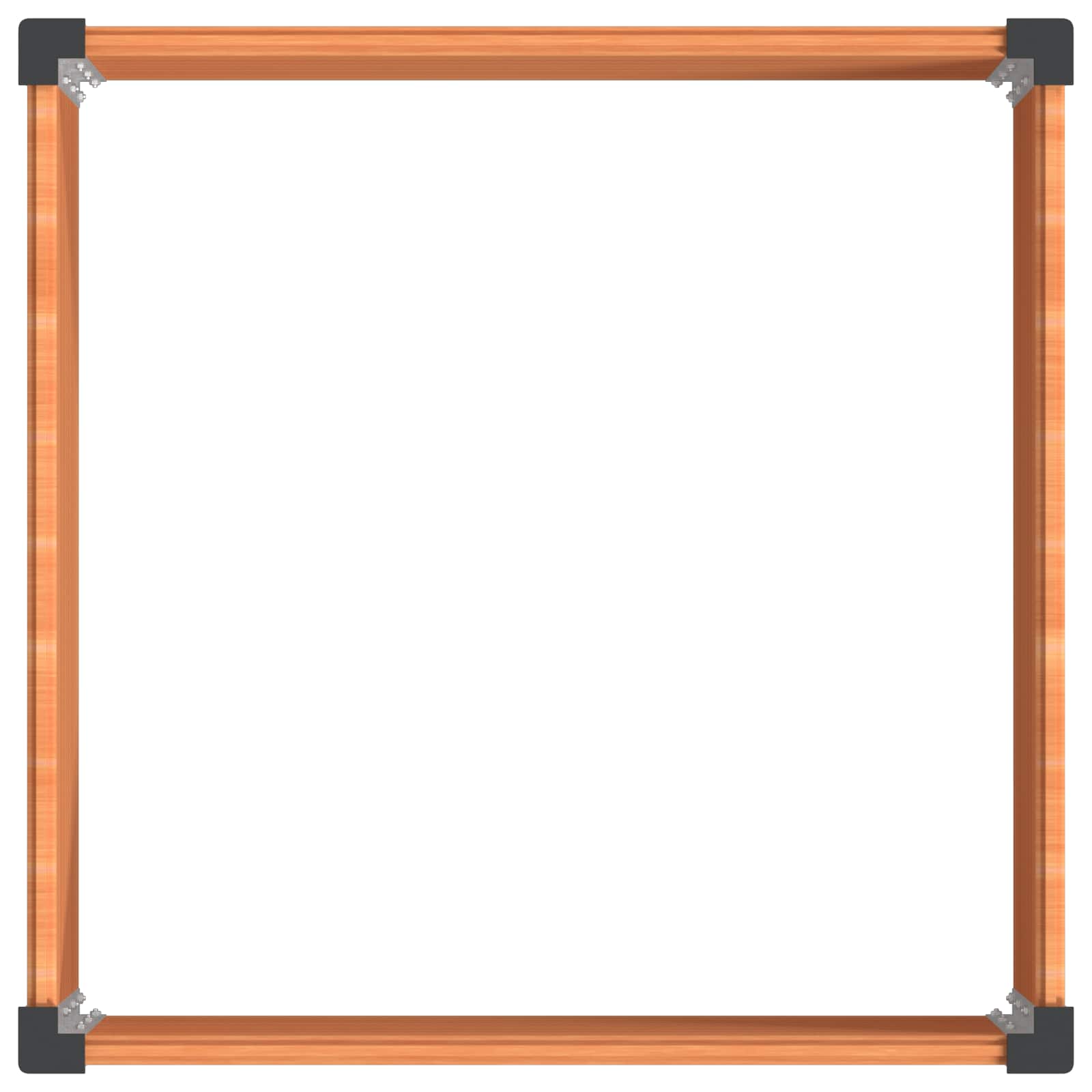 Povišena vrtna gredica Smeđa 100 x 100 x 91 cm