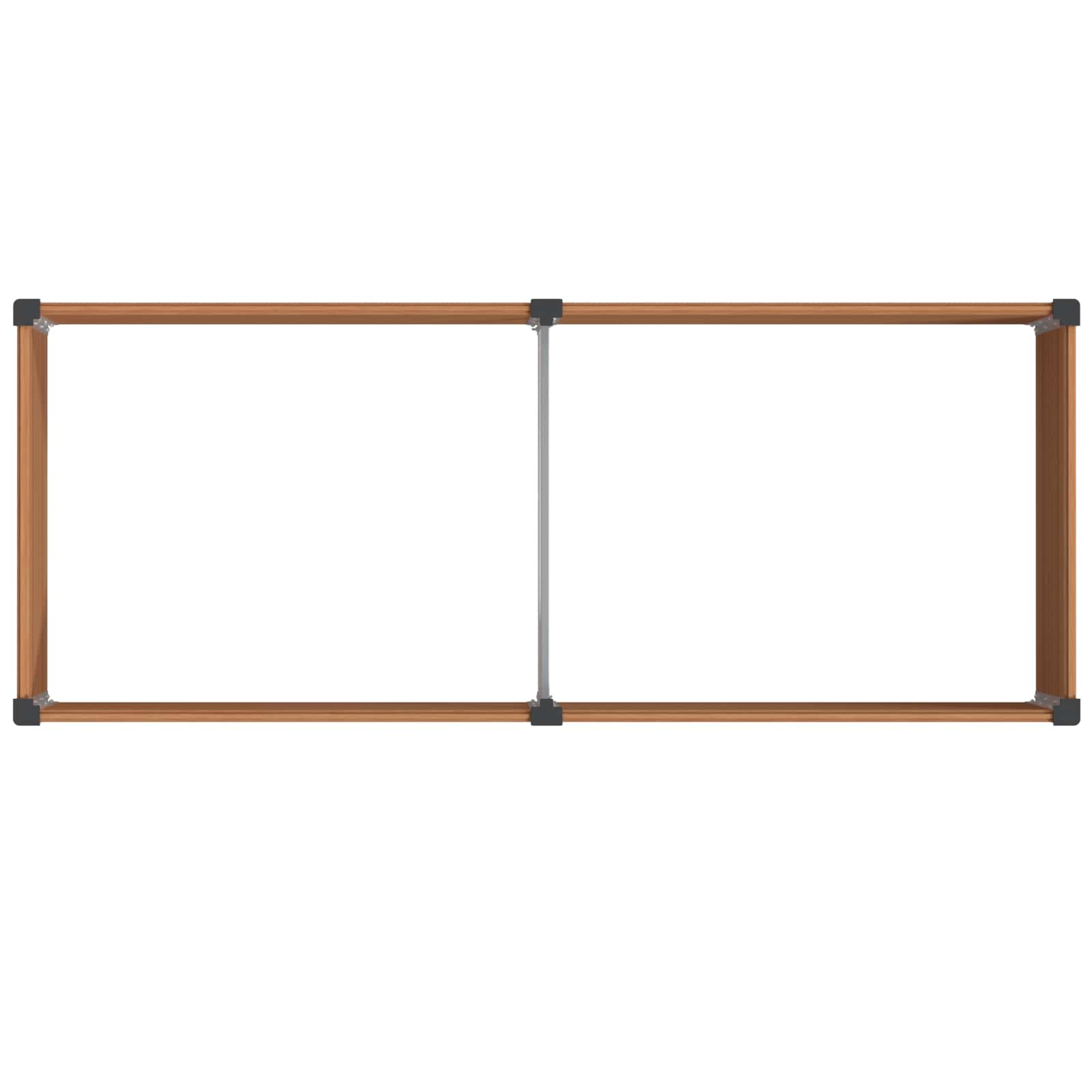 Povišena vrtna gredica Smeđa 250 x 100 x 91 cm