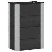 Povišena vrtna gredica Crna 50 x 30 x 72 cm
