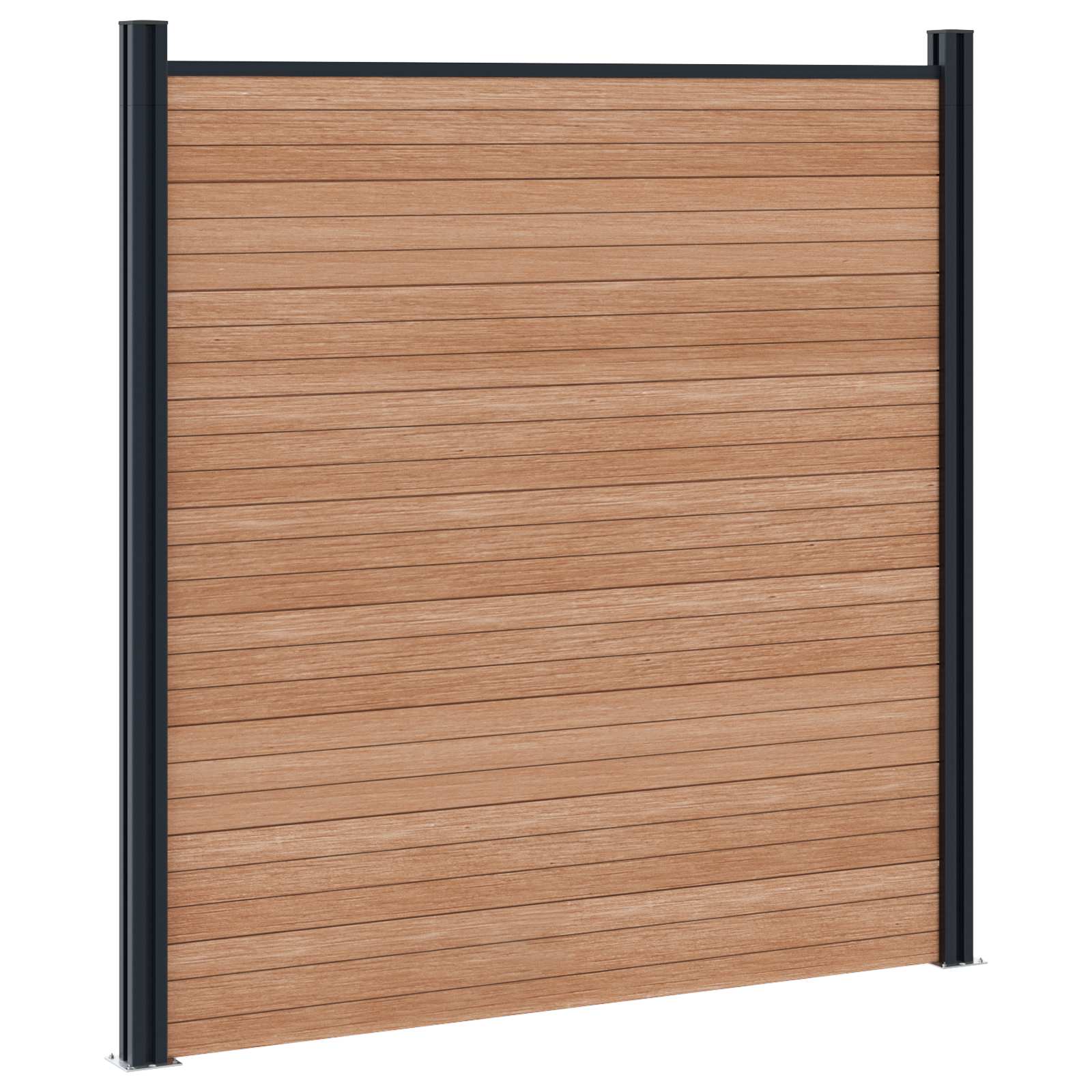 Panel ograde WPC i aluminij Smeđa
