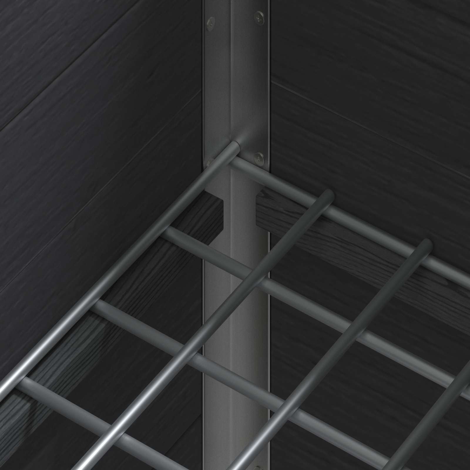Povišena vrtna gredica Siva 75 x 30 x 82 cm WPC i aluminij