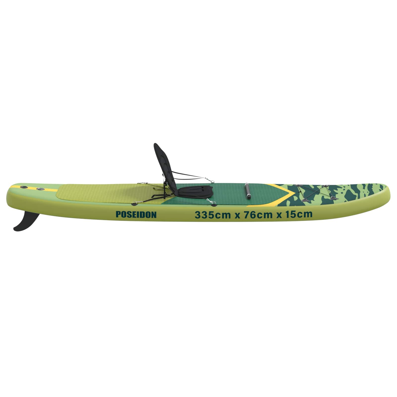 SUP Daska s Mjestom 2-u-1 POSEIDON 335 x 76 x 15 cm Zelena za