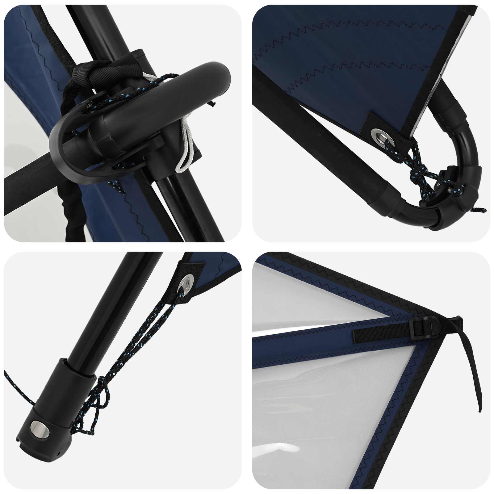 Naduvivi SUP s jedrom APEX 330 x 76 x 15 cm Plava za