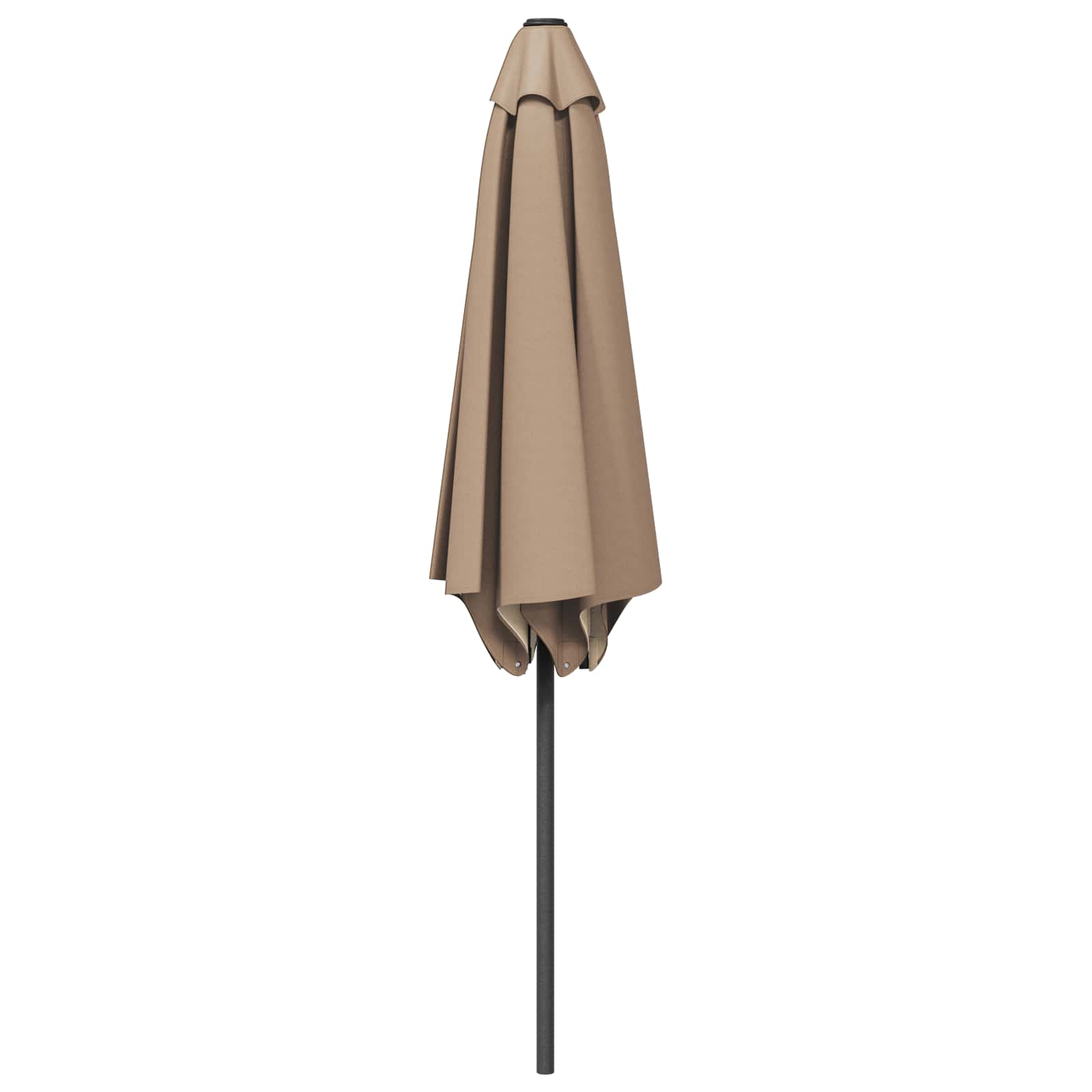 Vrtni suncobran 270 x 270 cm Poliester Pravokutni Sivosmeđa