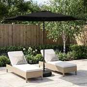Vrtni Parasol s Podnožjem 300 x 300 cm Poliester Pravokutni