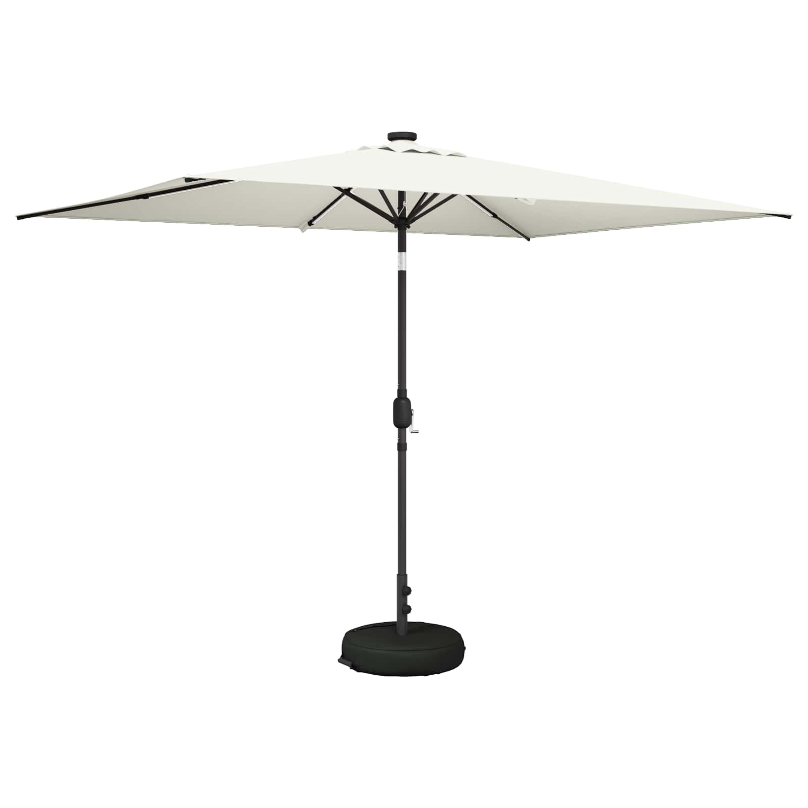 Suncobran za vrt s LED svjetlima i postoljem 200 x 300 cm