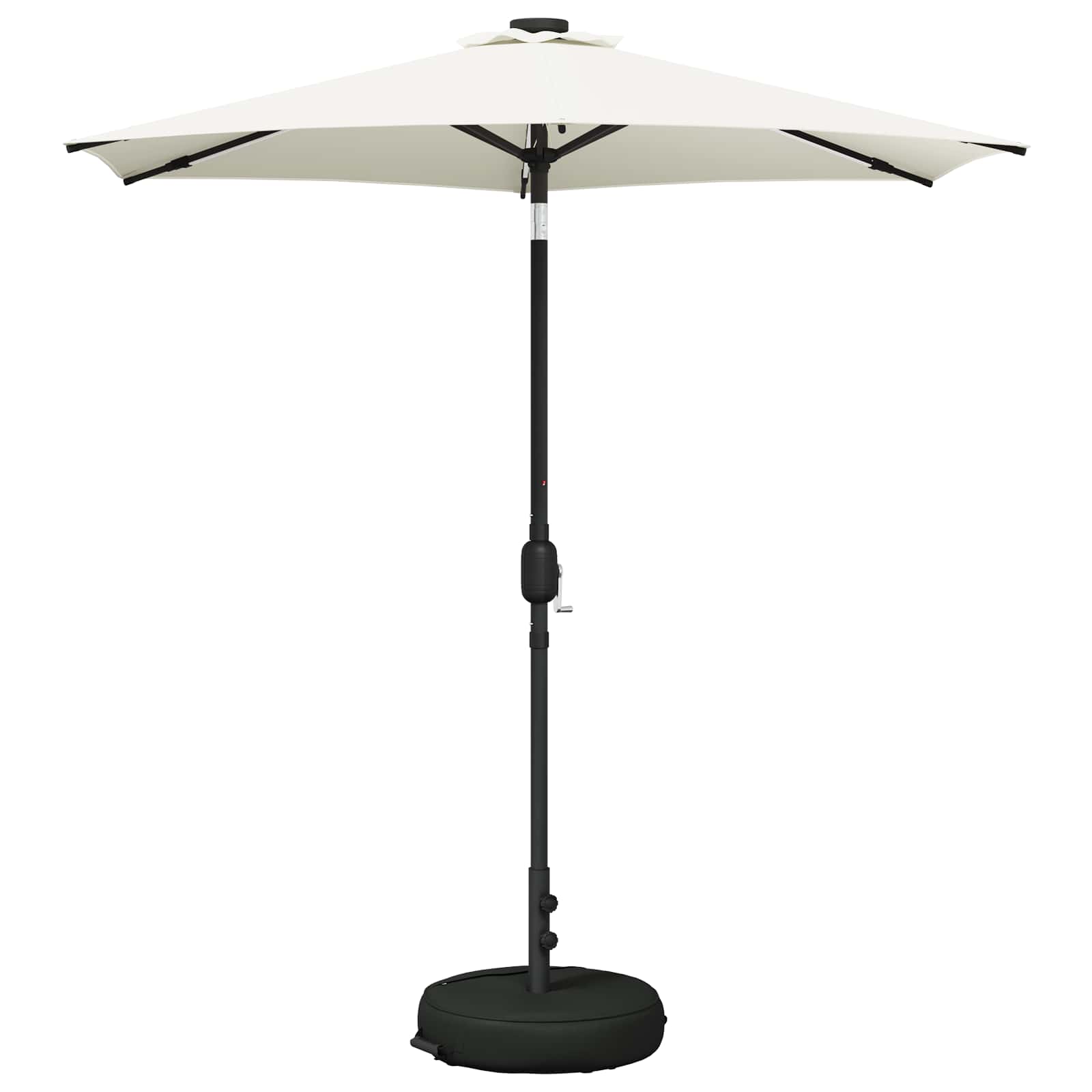 Suncobran za vrt s LED svjetlima i postoljem 230 x 230 cm