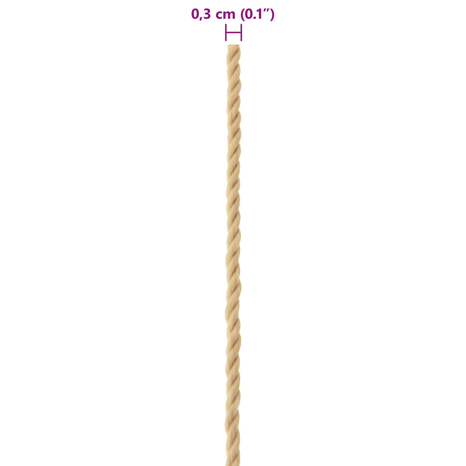 Konopac za čamce 50 m 0.3 Prirodna PP