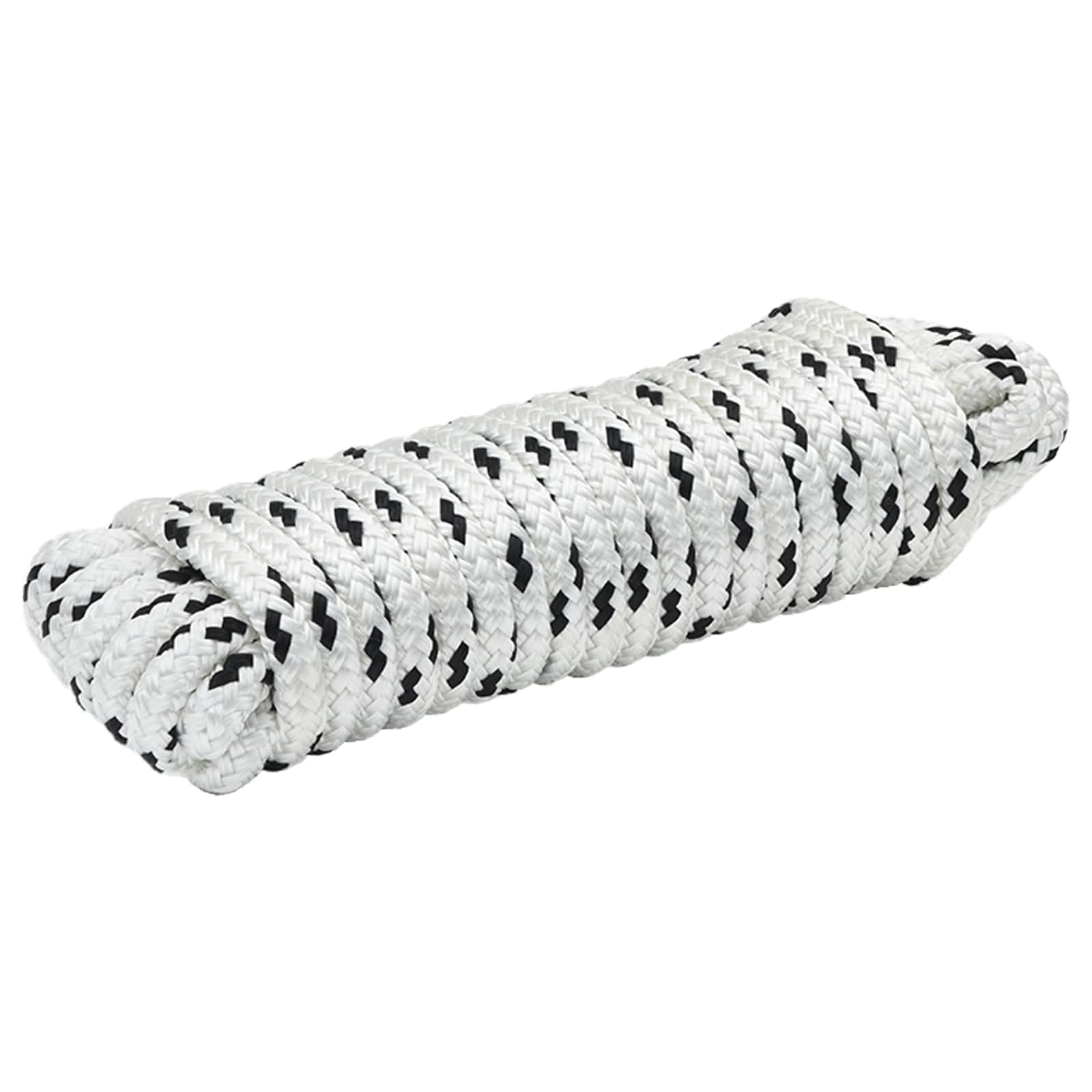 Konopac za čamce 6 m 1.4 Bijela i crna Poliester