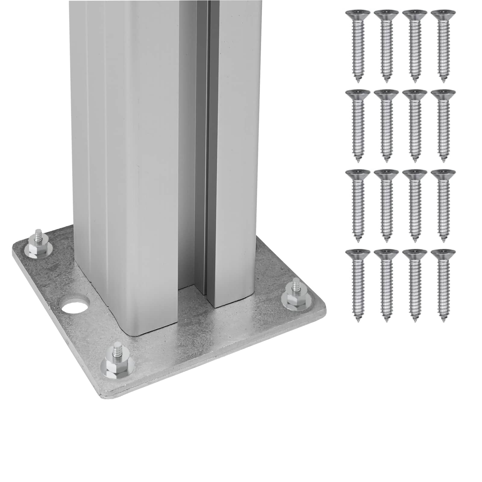 Ograda za kante za smeće Siva 161 x 85 x 115 cm Aluminij i WPC