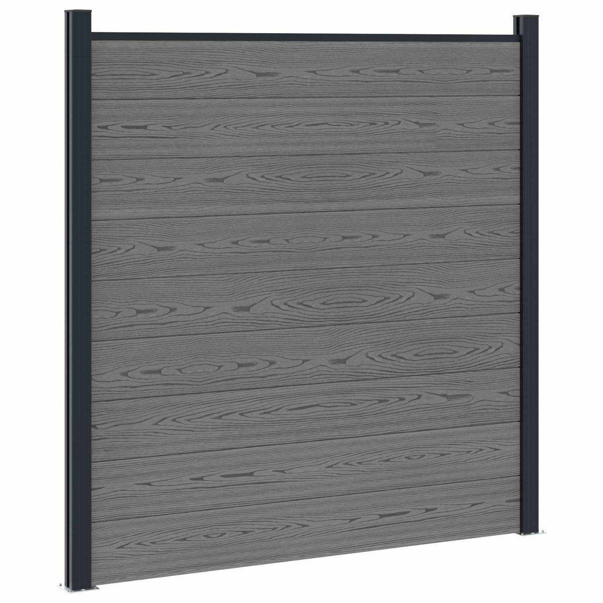 Set ograde 1311 x 186 cm WPC i aluminij Siva