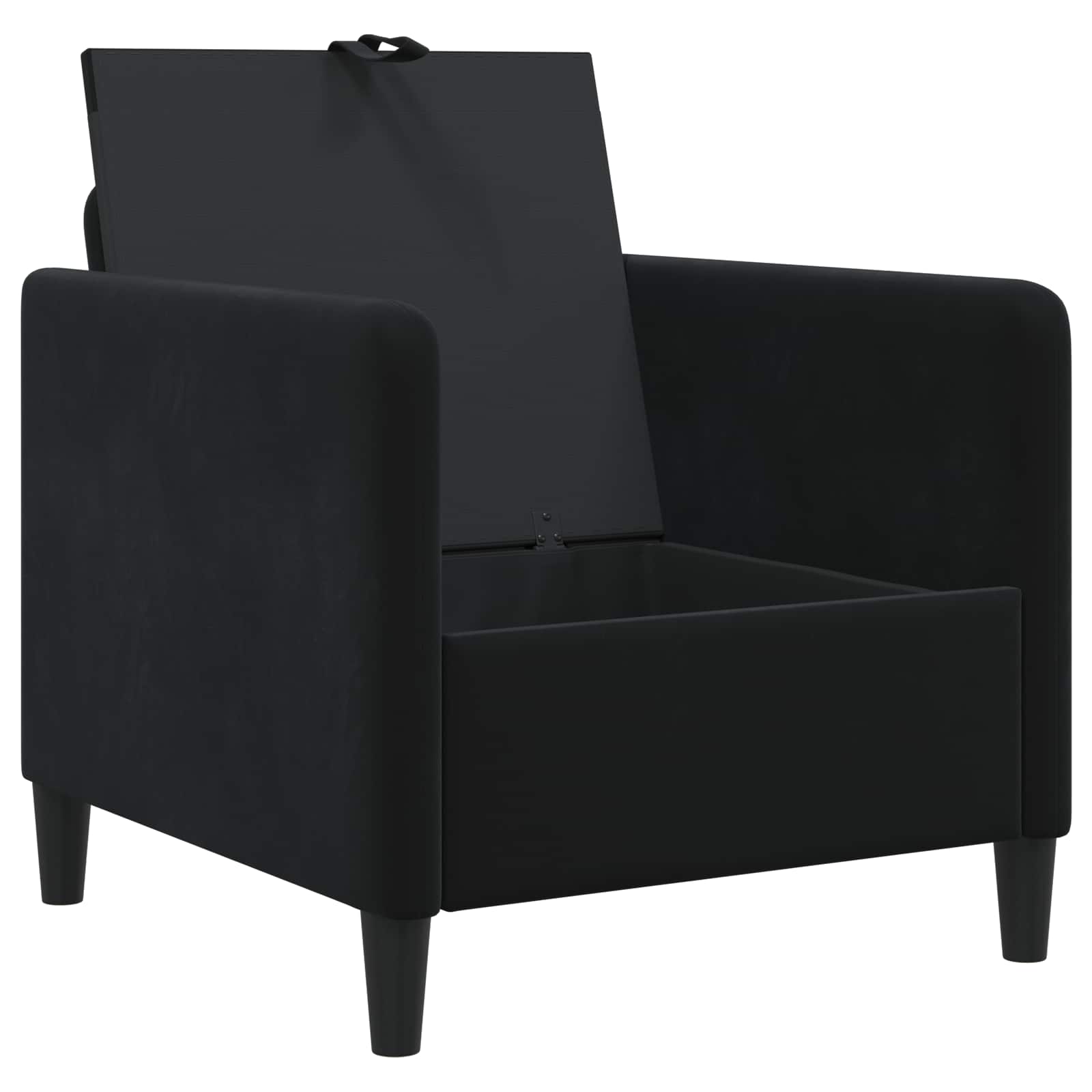 Sofa s pohranom Crna 72 x 78 x 87 cm Poliester