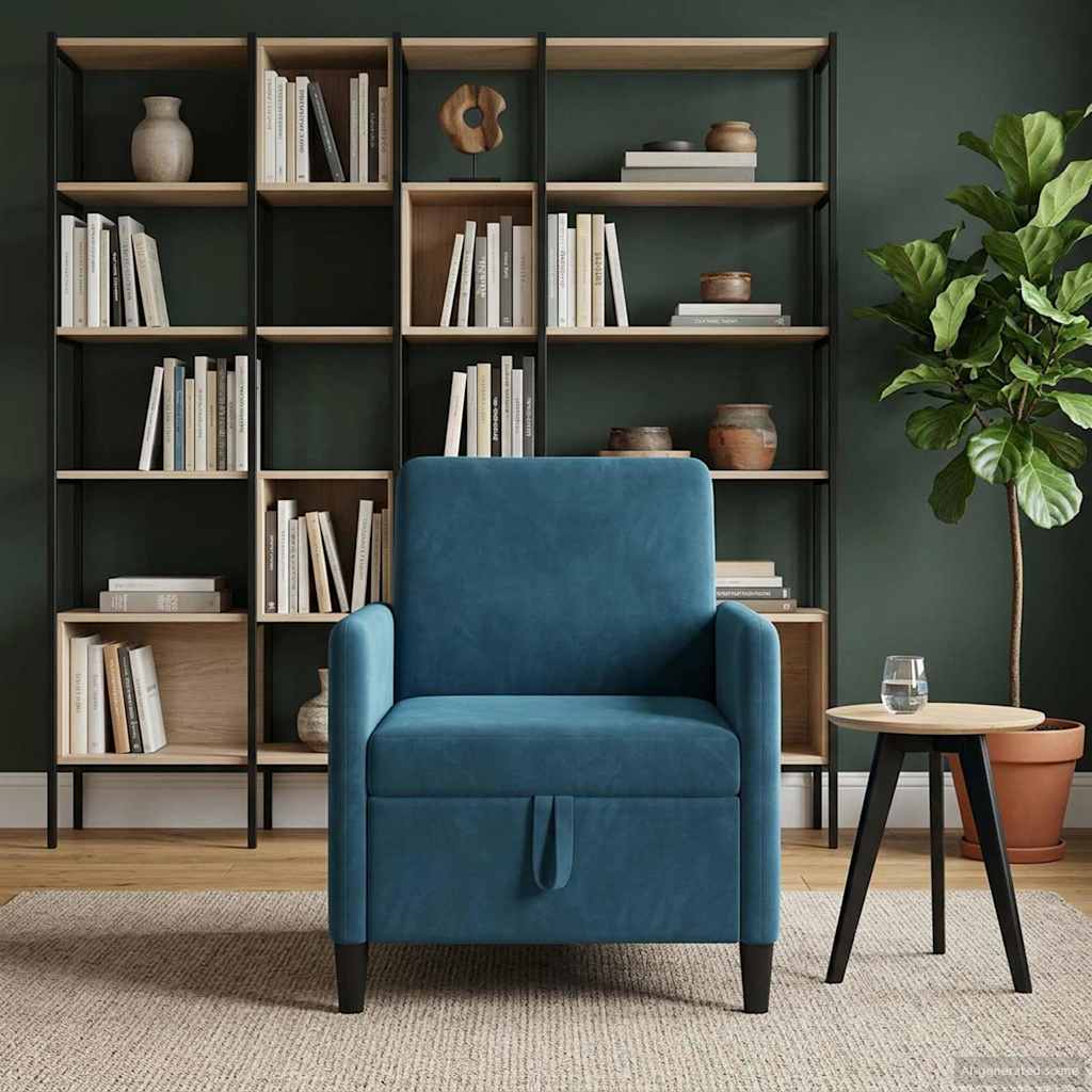 Sofa s pohranom Plava 72 x 78 x 87 cm Poliester