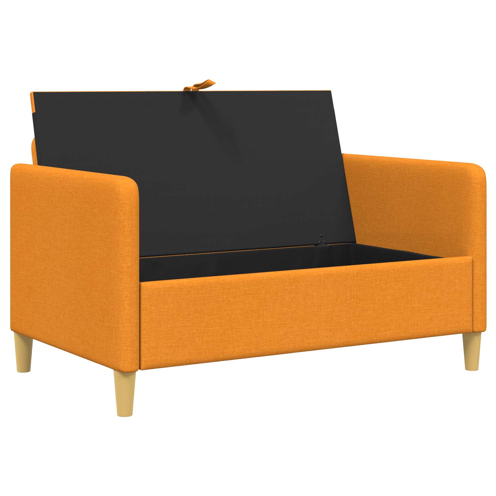 Sofa s pohranom Tamno žuta 122 x 78 x 87 cm Poliester