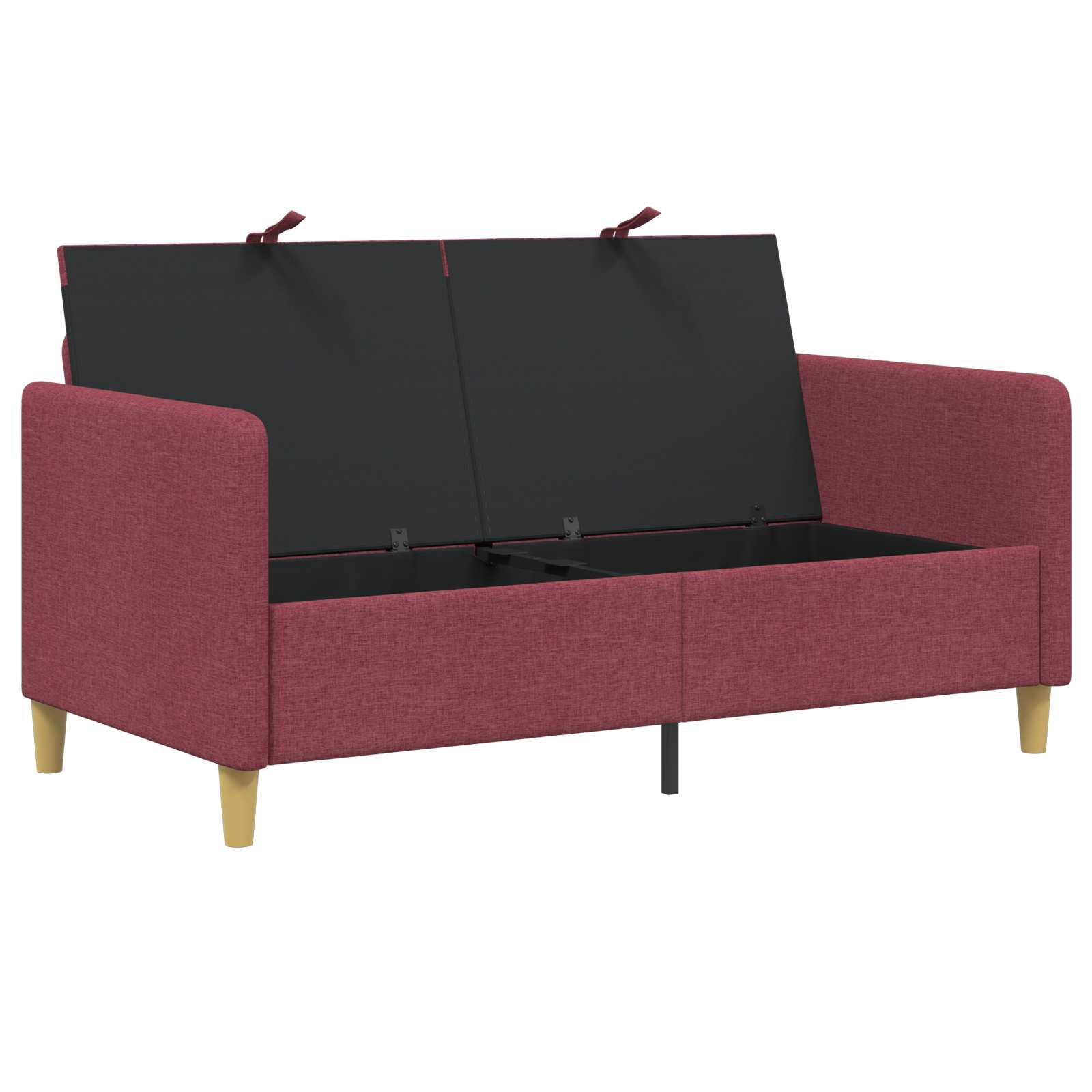 Sofa s pohranom Vinska crvena 152 x 78 x 87 cm Poliester