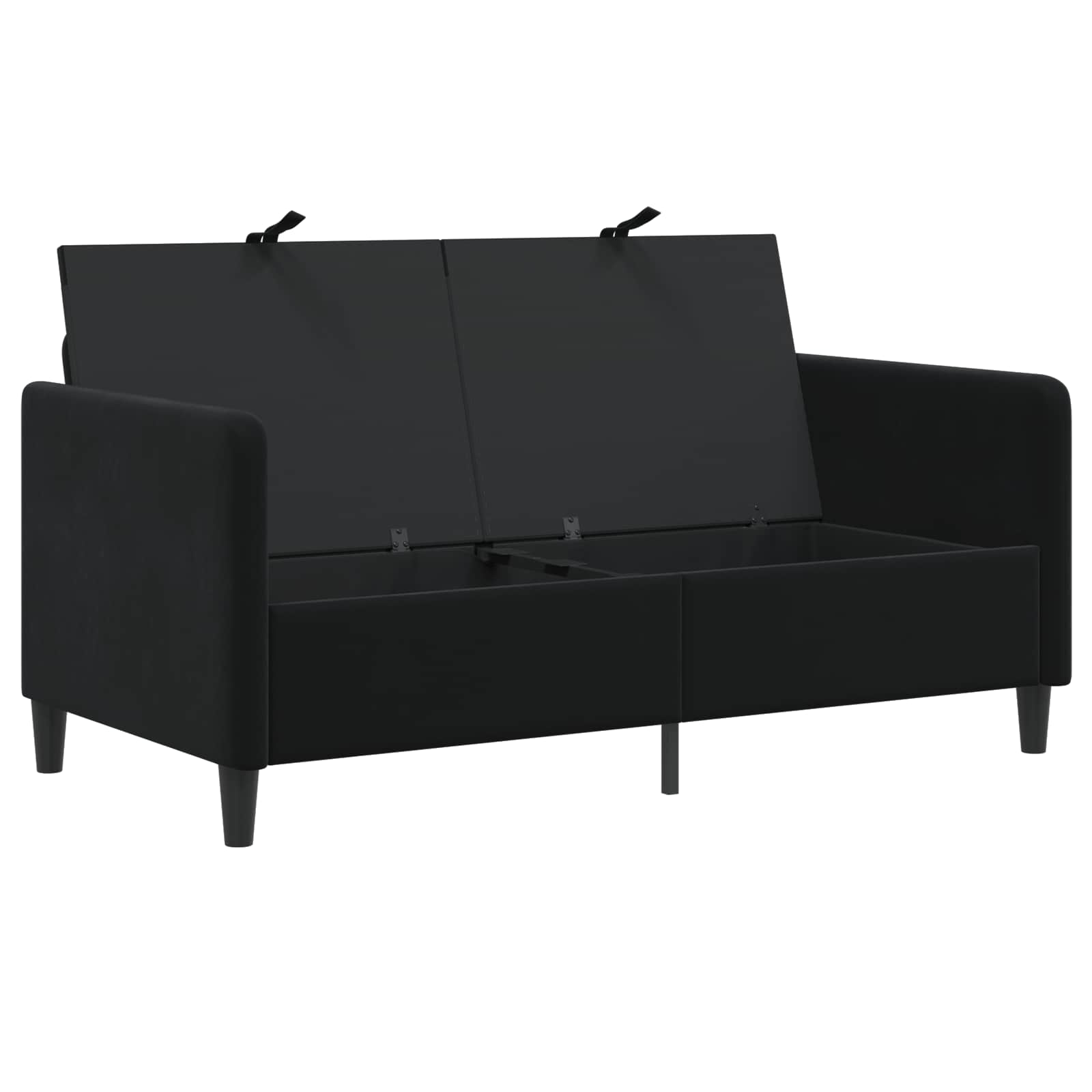 Sofa s pohranom Crna 152 x 78 x 87 cm Poliester