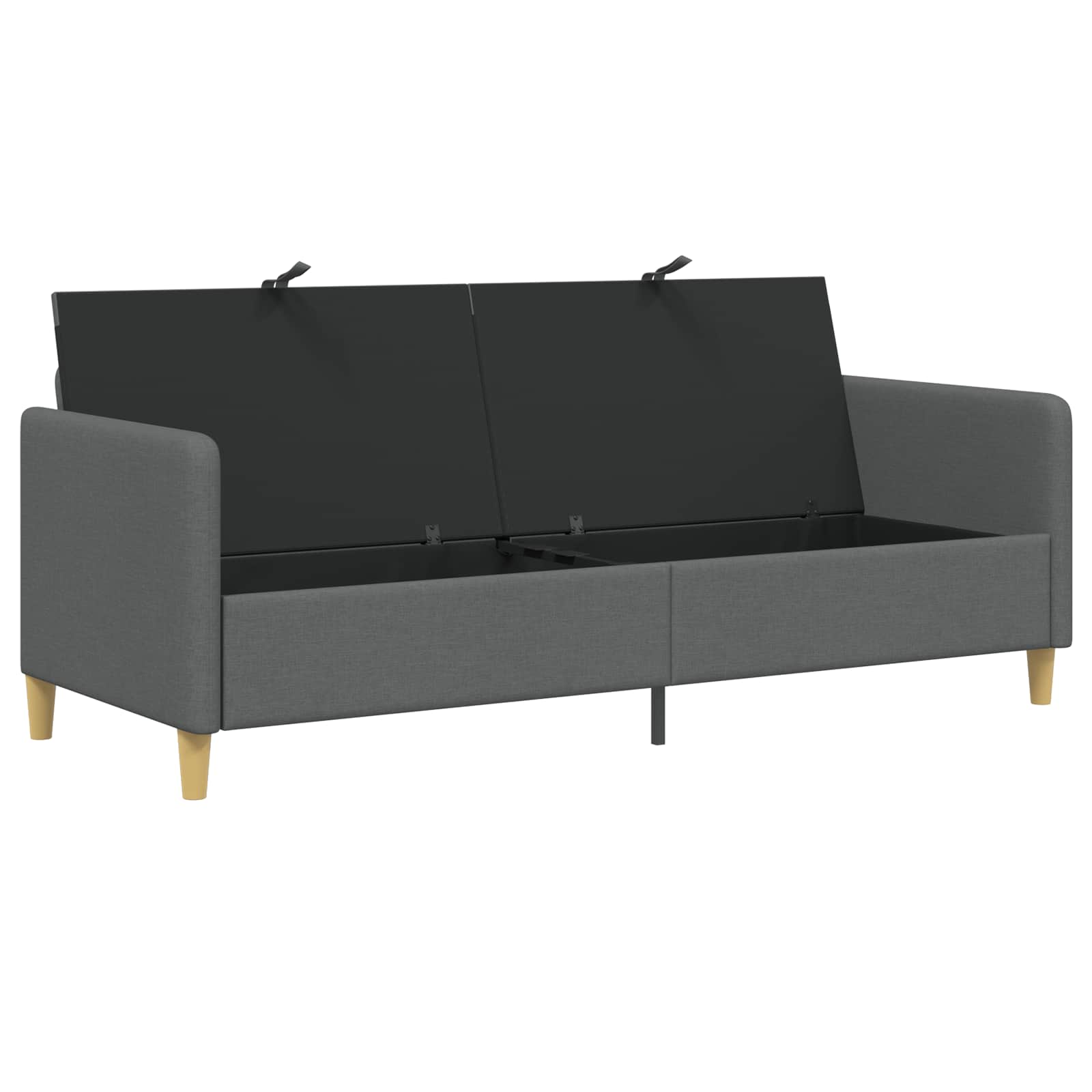 Sofa s pohranom Tamnosiva 192 x 78 x 87 cm Poliester