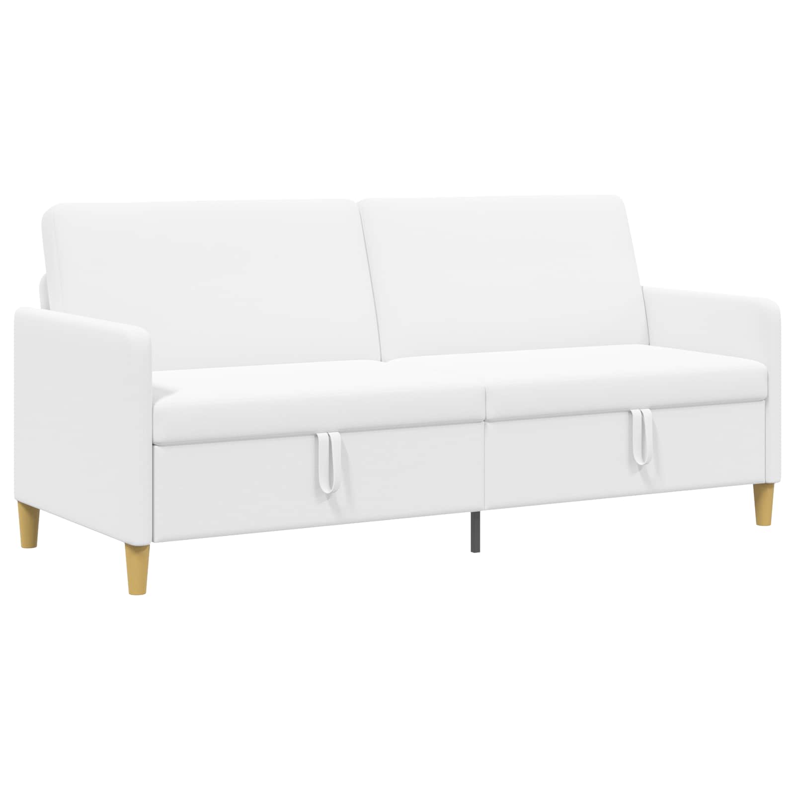 Sofa s pohranom Bijela 192 x 78 x 87 cm Poliester