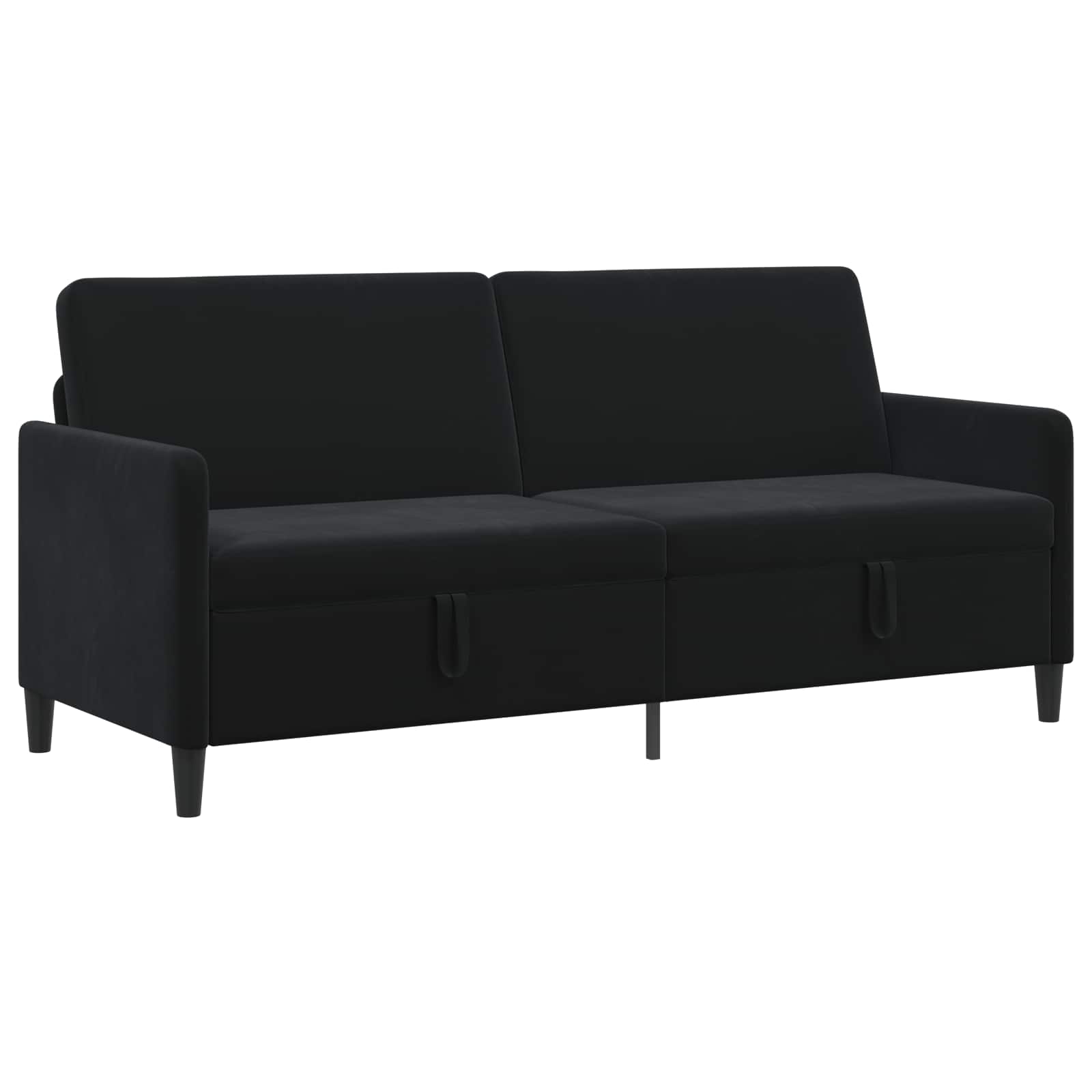 Sofa s pohranom Crna 192 x 78 x 87 cm Poliester