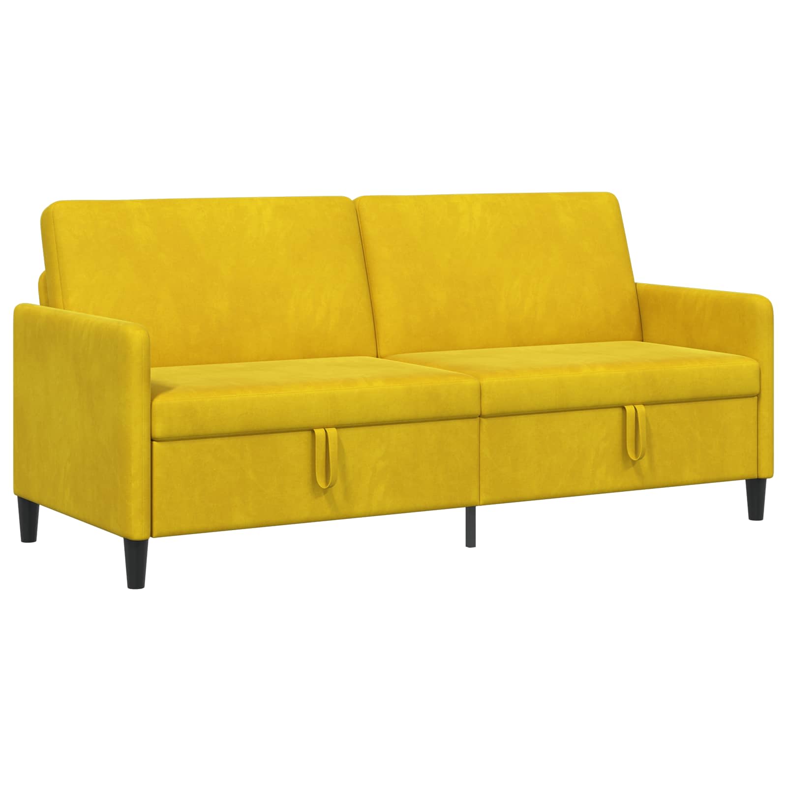 Sofa s pohranom Žuta 192 x 78 x 87 cm Poliester
