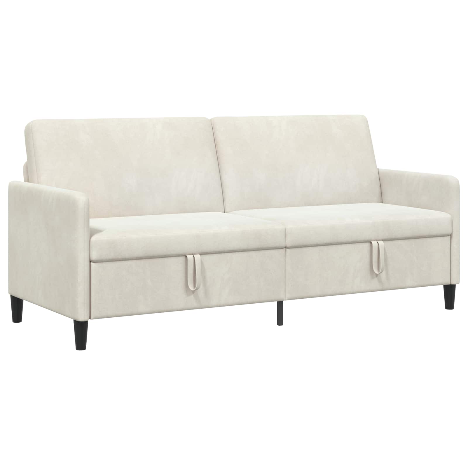 Sofa s pohranom Krem 192 x 78 x 87 cm Poliester