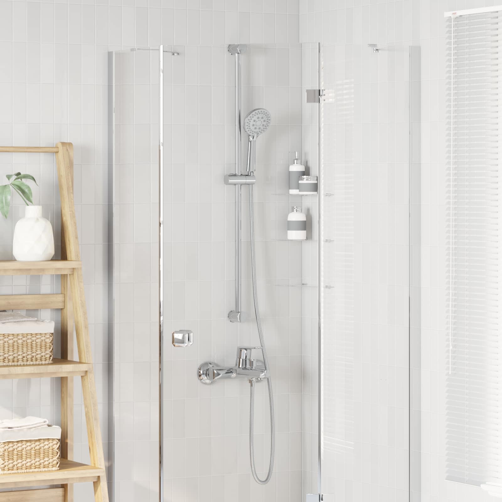 Set glave tuša Krom 150 cm Nehrđajući čelik