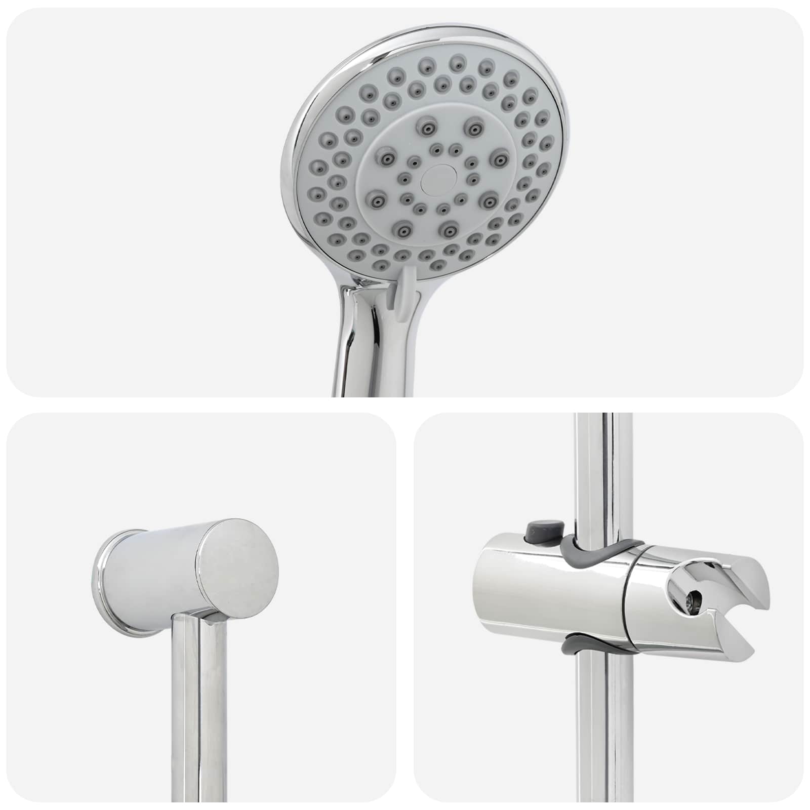 Set sustava za tuš Krom 101 cm Nehrđajući čelik