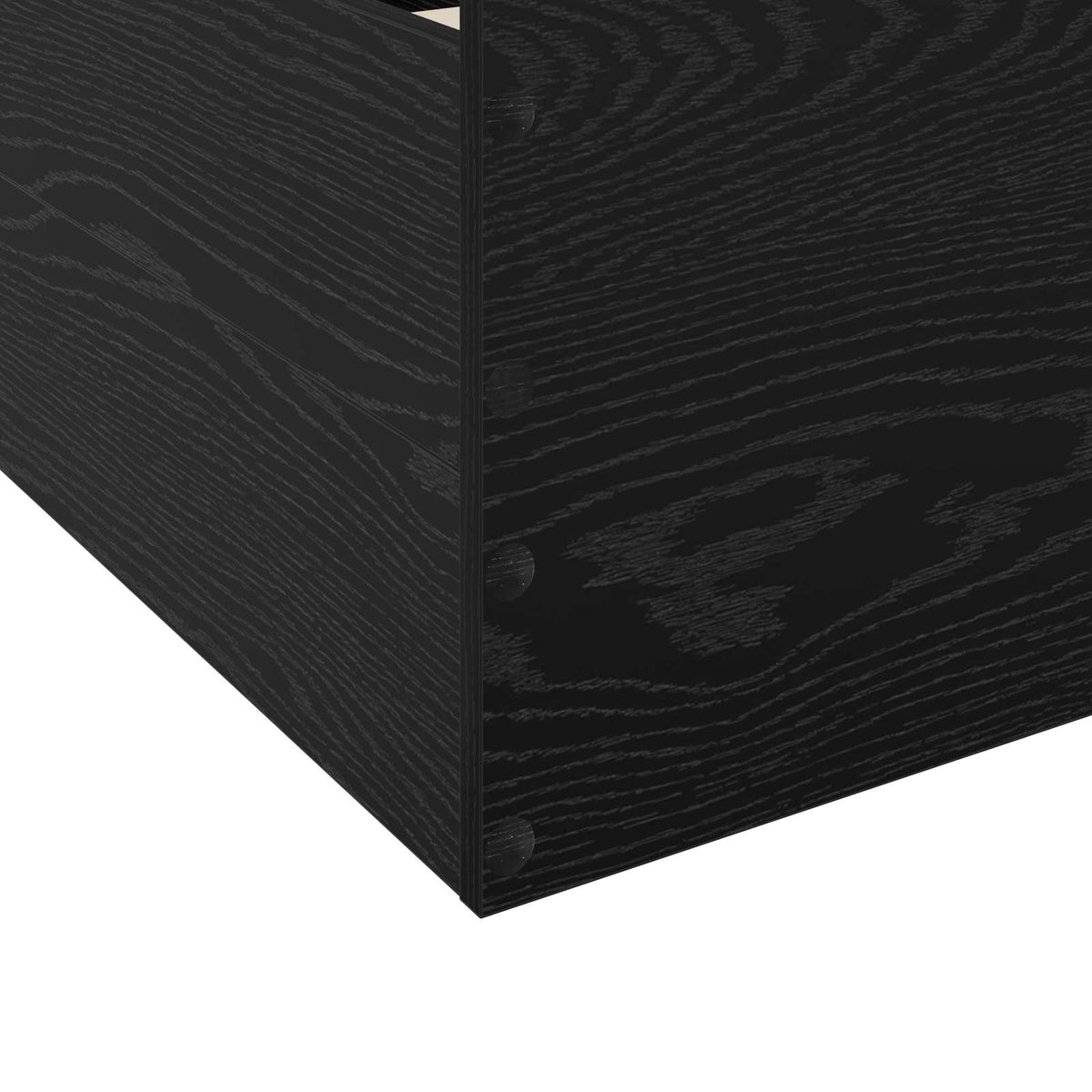 Okvir kreveta s pohranom s ladicama Crni hrast 80 x 200 cm