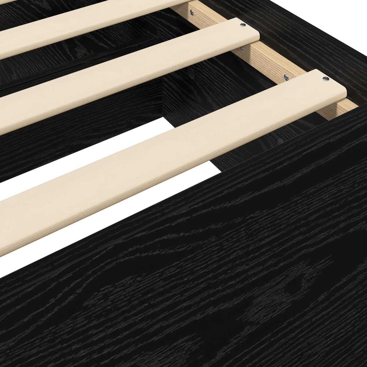 Okvir kreveta s pohranom s ladicama Crni hrast 80 x 200 cm