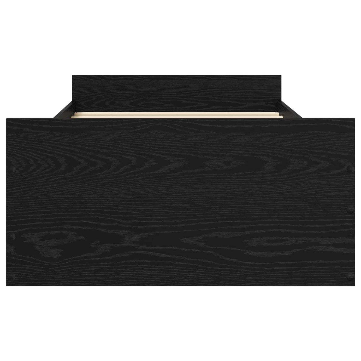 Okvir kreveta s pohranom s ladicama Crni hrast 80 x 200 cm