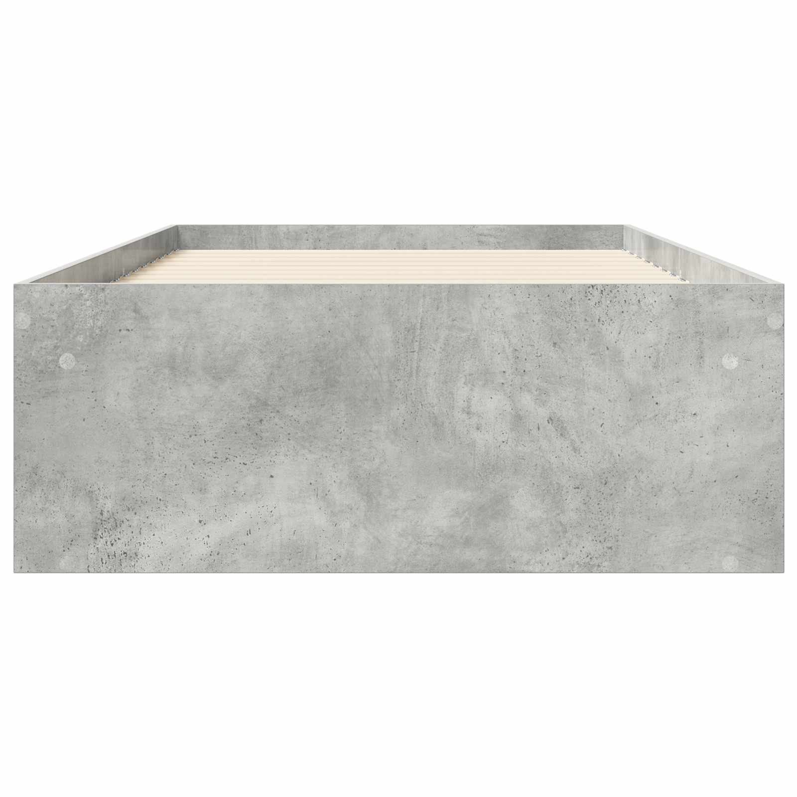 Okvir kreveta s pohranom s policom Betonska siva 80 x 200 cm