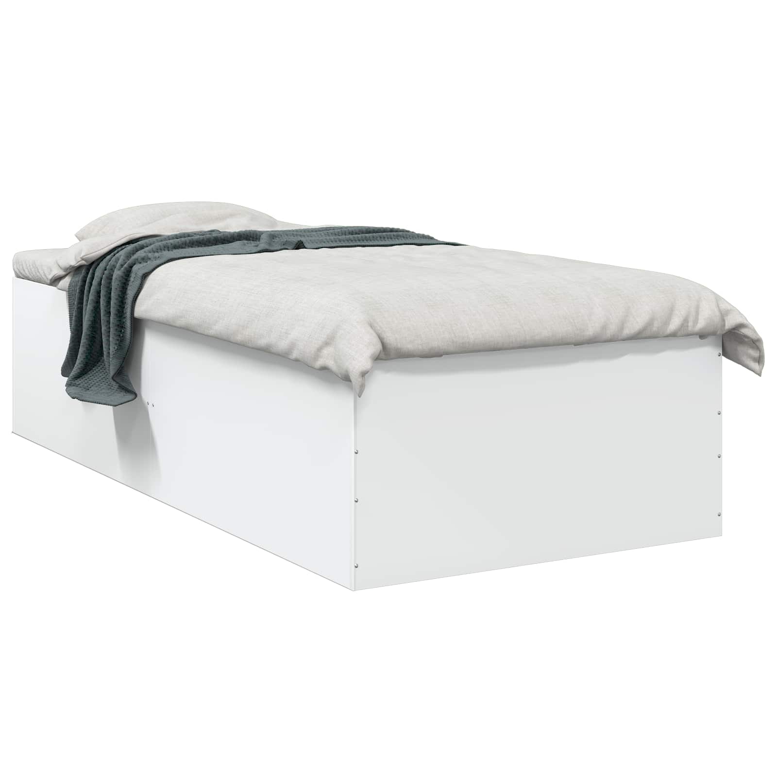 Okvir kreveta za pod Bijela 80 x 200 cm Konstruirano drvo