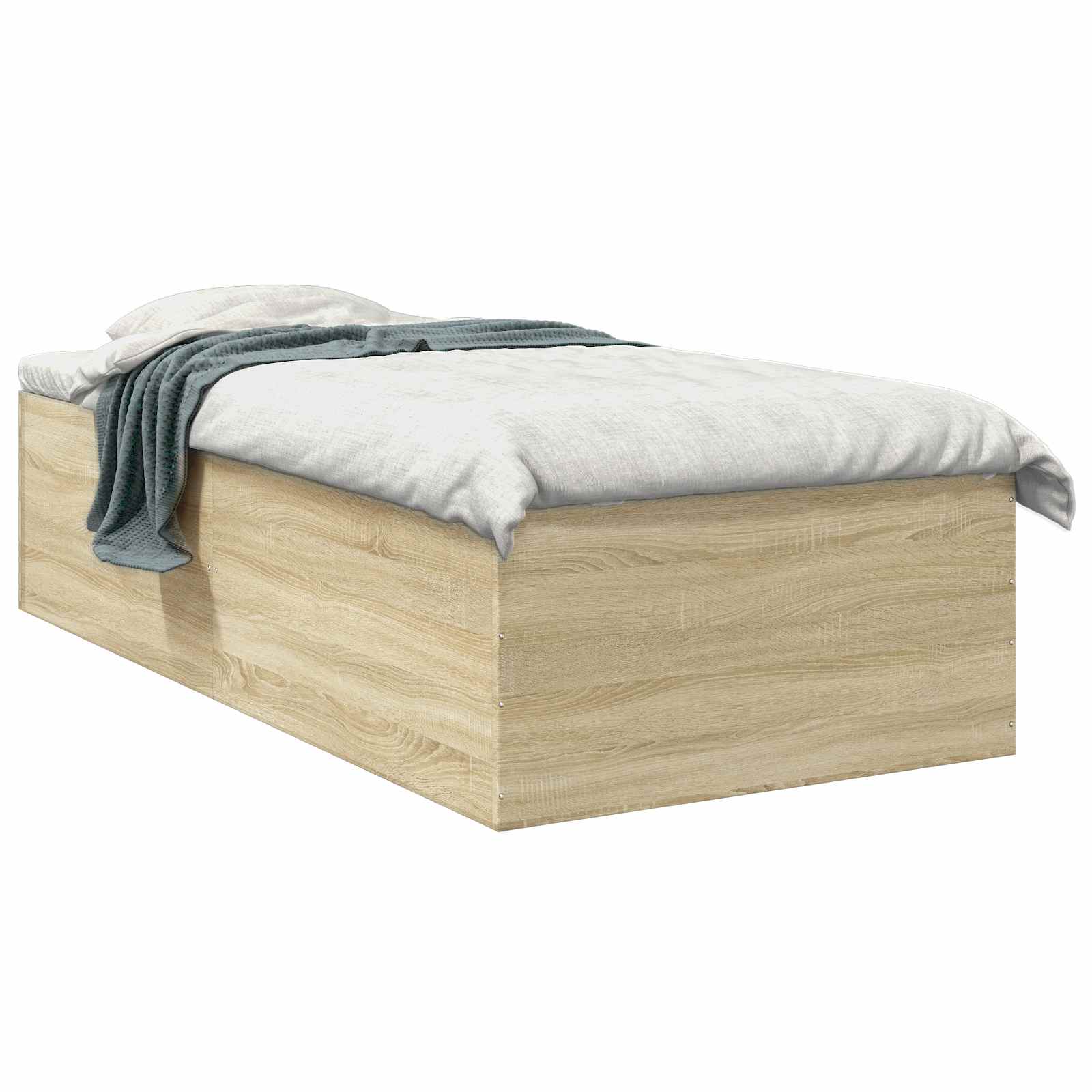 Okvir kreveta za pod Hrast sonoma 80 x 200 cm Konstruirano drvo