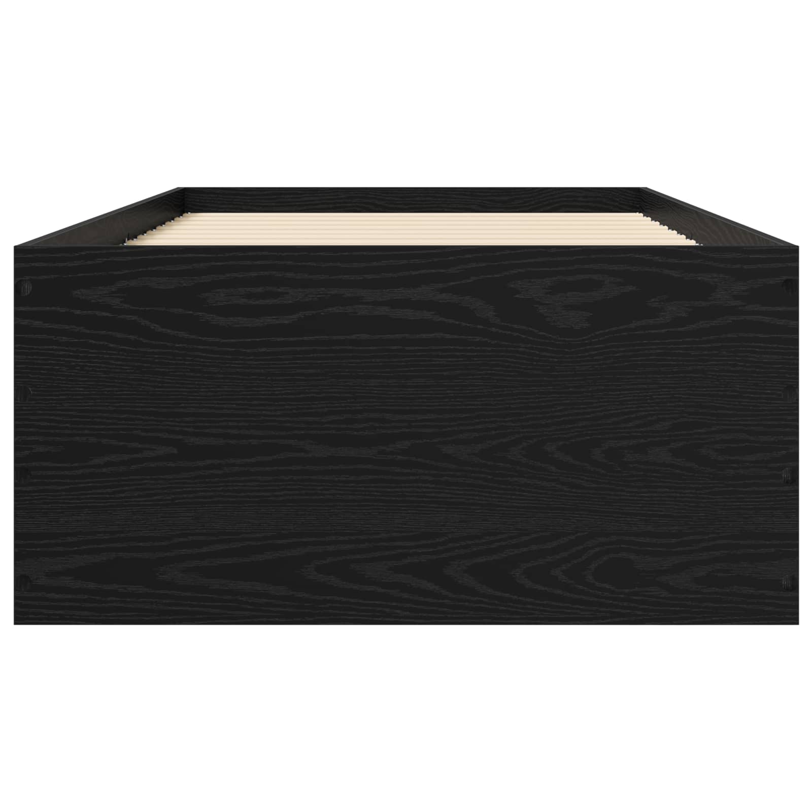 Okvir kreveta za pod Crni hrast 80 x 200 cm Konstruirano drvo
