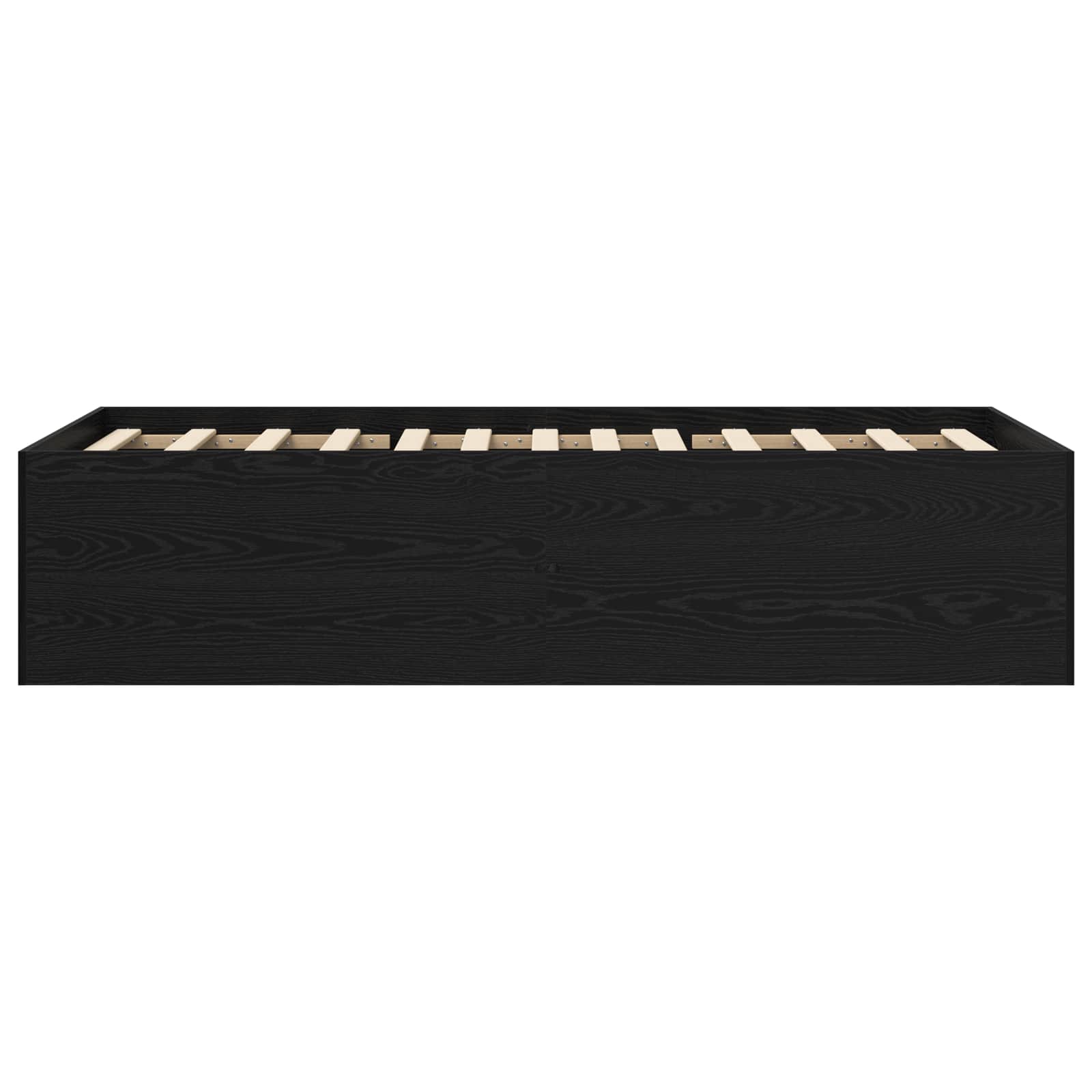 Okvir kreveta za pod Crni hrast 80 x 200 cm Konstruirano drvo