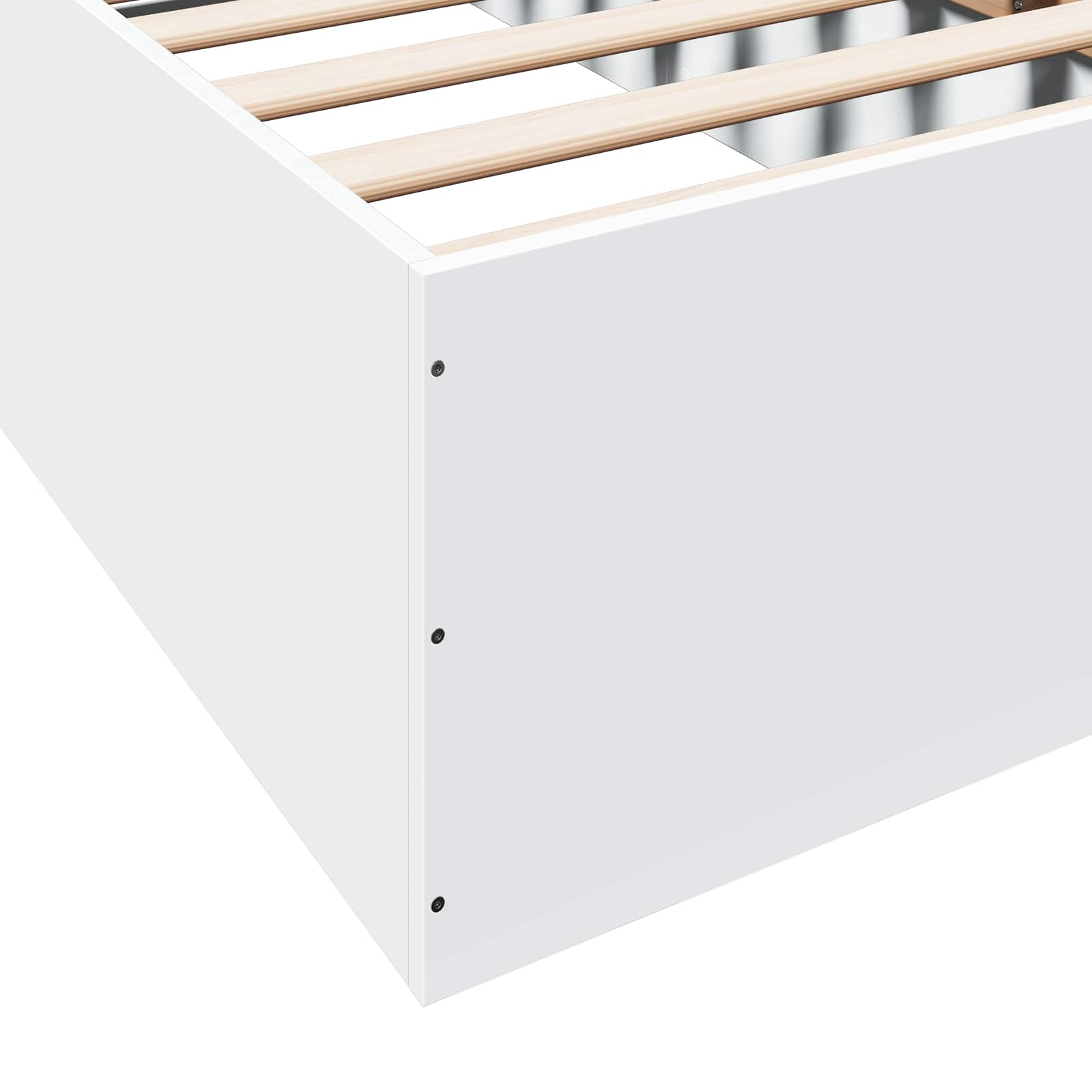 Okvir kreveta za pod Bijela 80 x 200 cm Konstruirano drvo